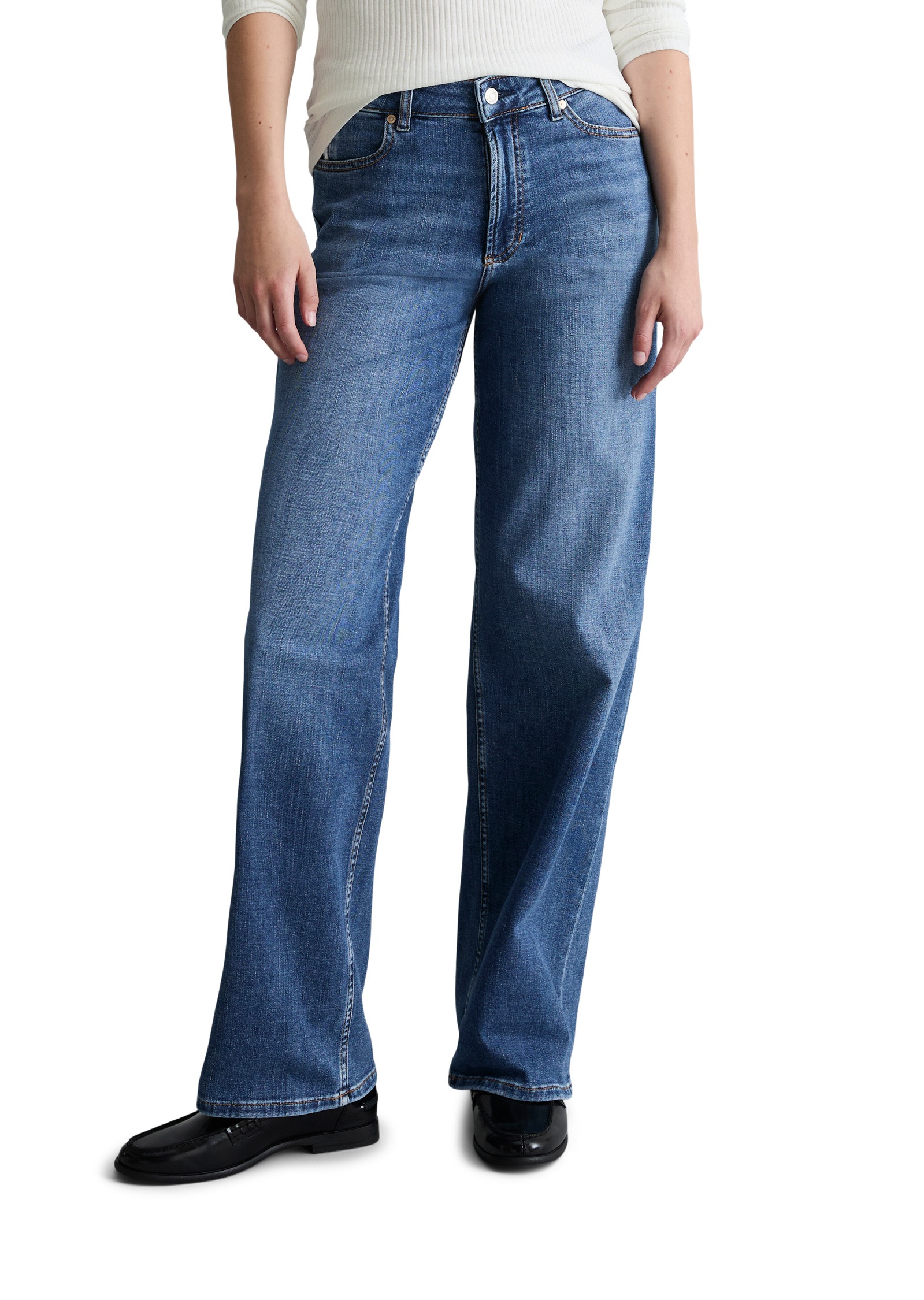 Marc OPolo DENIM Weite Jeans "aus weichem Organic-Cotton-Stretch"