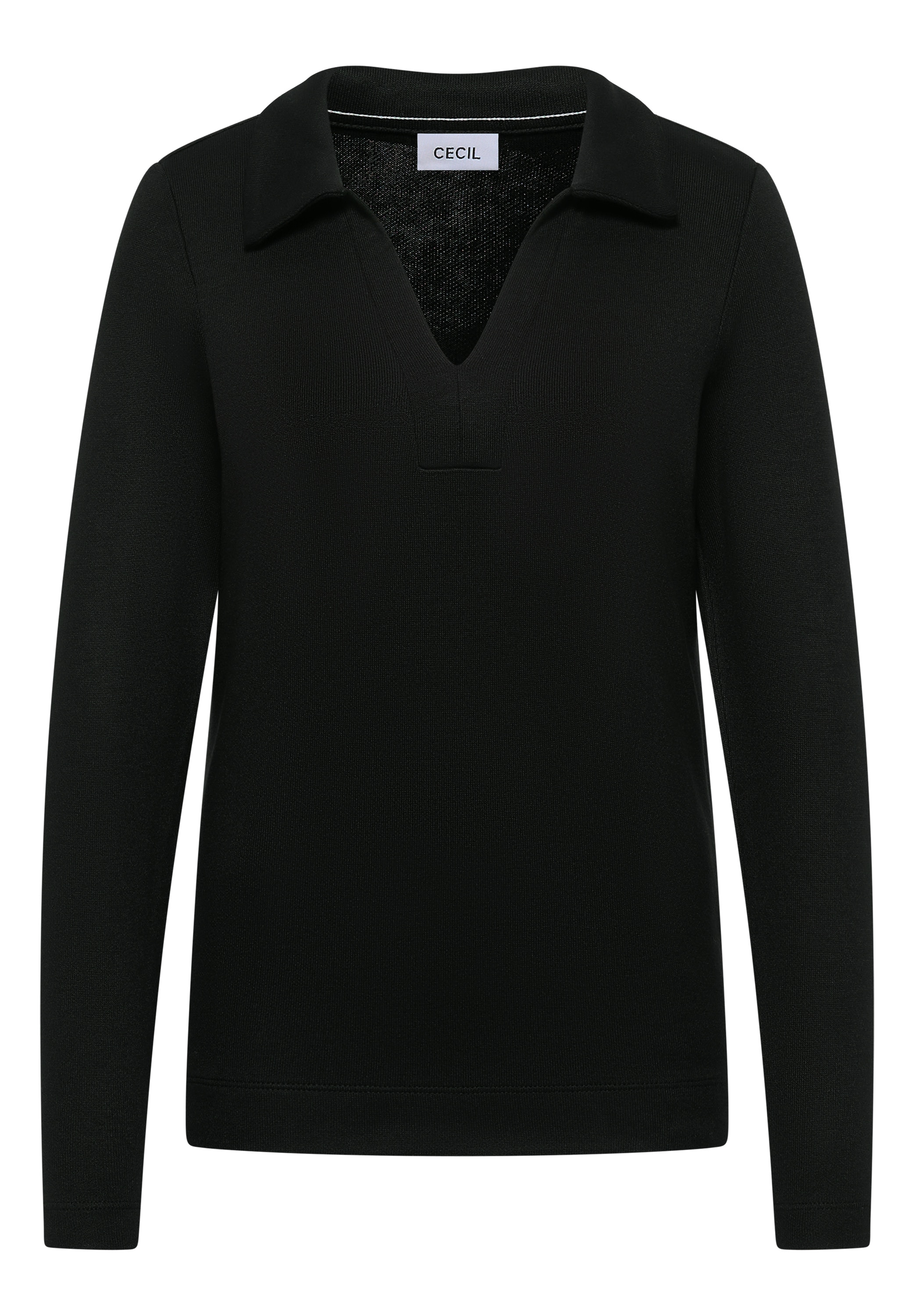 Cecil Langarmshirt aus elastischem Materialmix