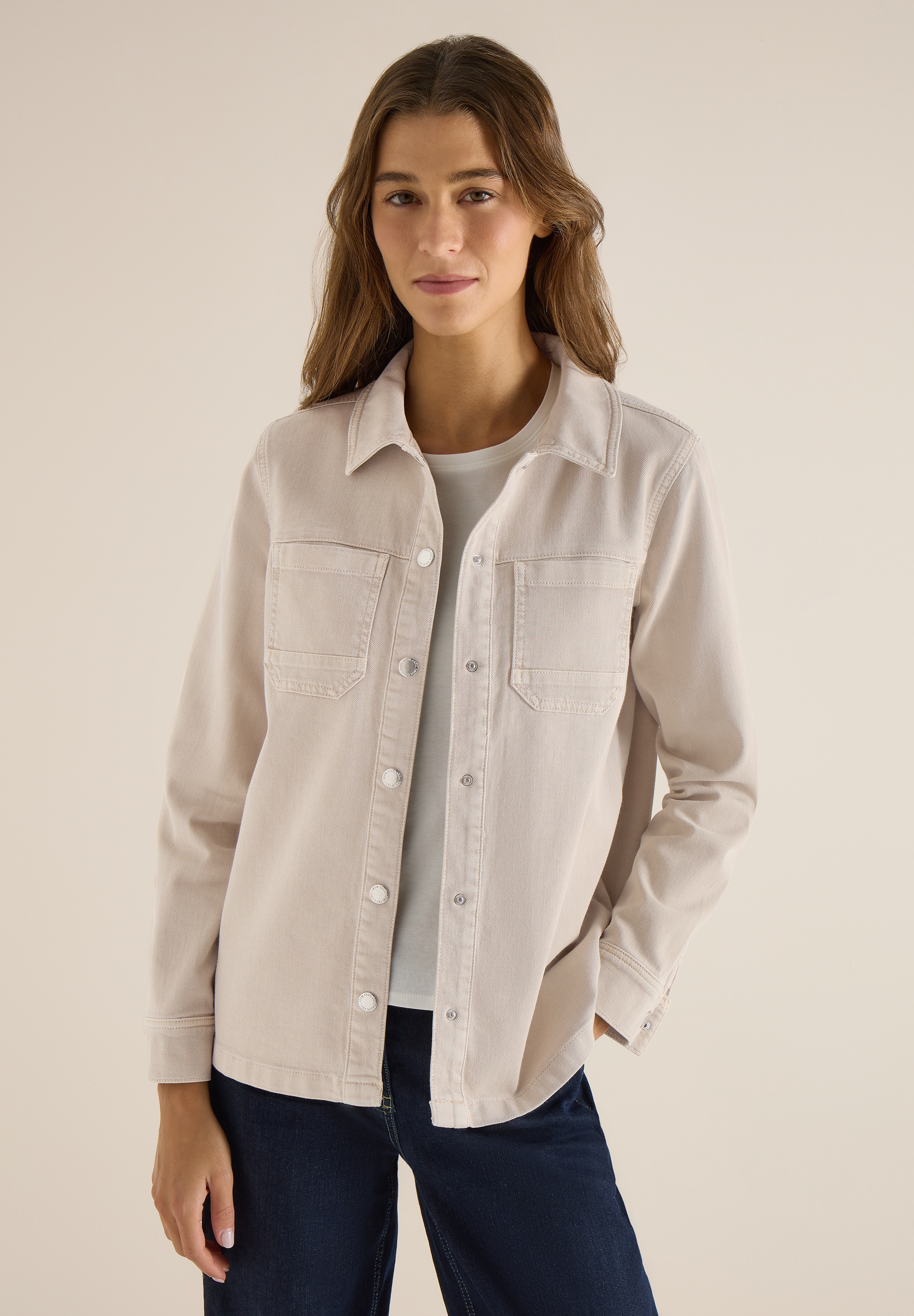 Cecil Kurzjacke ohne Kapuze in Denim-Optik günstig online kaufen