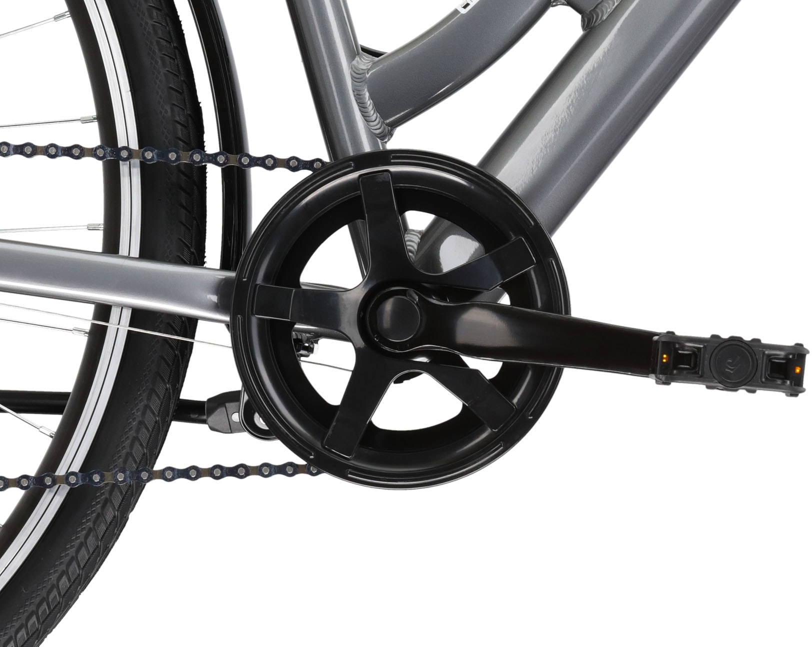 Kross Cityrad »KROSS Citybike Sentio 1.0 grau 6 Gänge«, 6 Gang, Shimano, TOURNEY TZ500 Schaltwerk, Kettenschaltung
