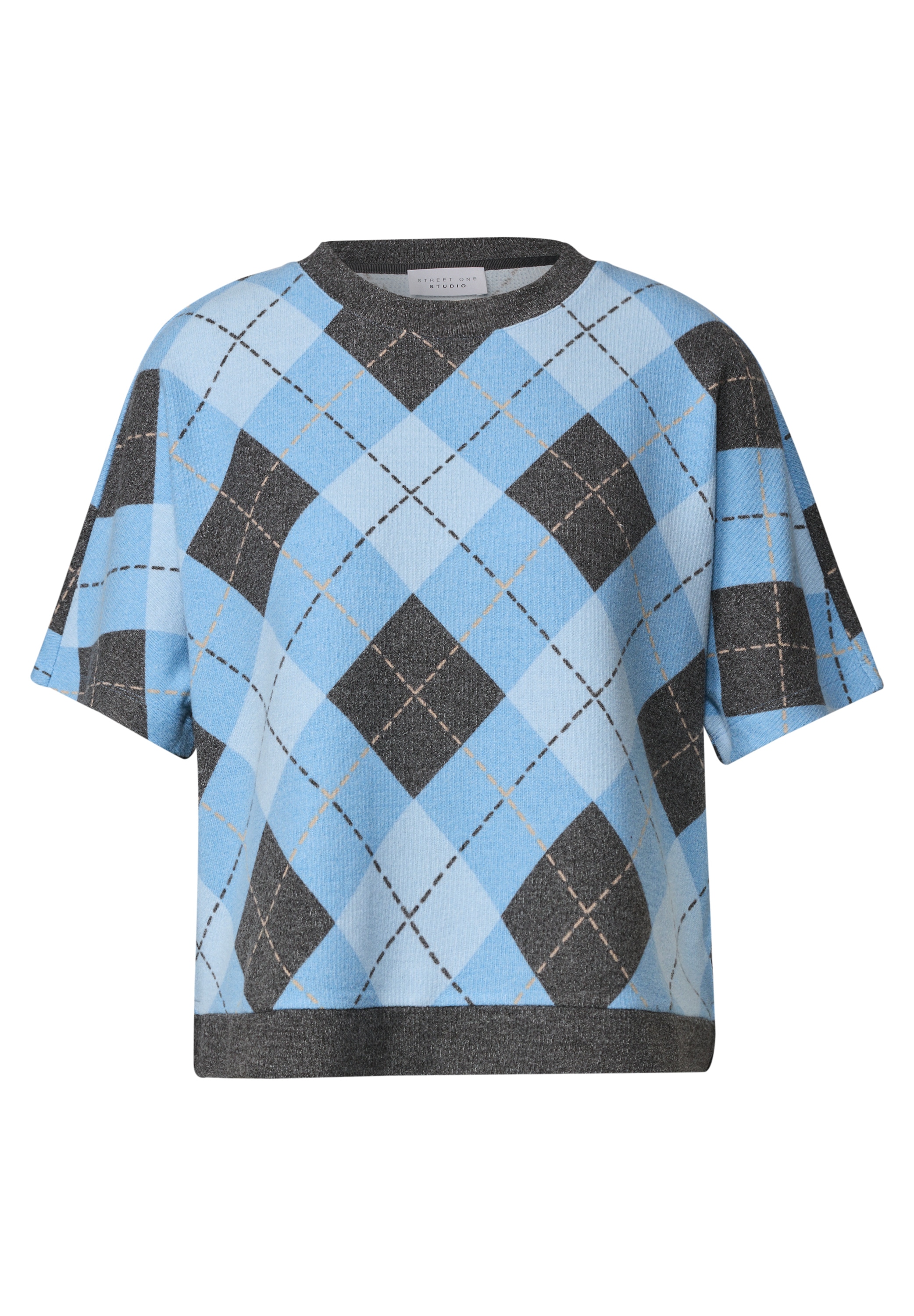 STREET ONE STUDIO T-Shirt aus softem Materialmix