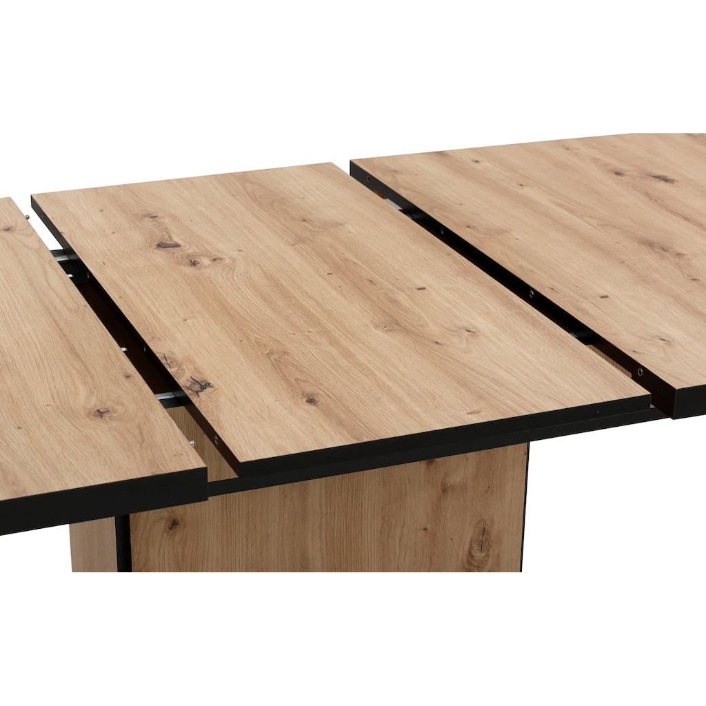 HELA Essgruppe »Ariana«, (Set, 7 tlg., 1 Tisch / 6 Stühle), ausziehbar 120 -160 cm, Bezug Struktur waterfree oder Webstoff
