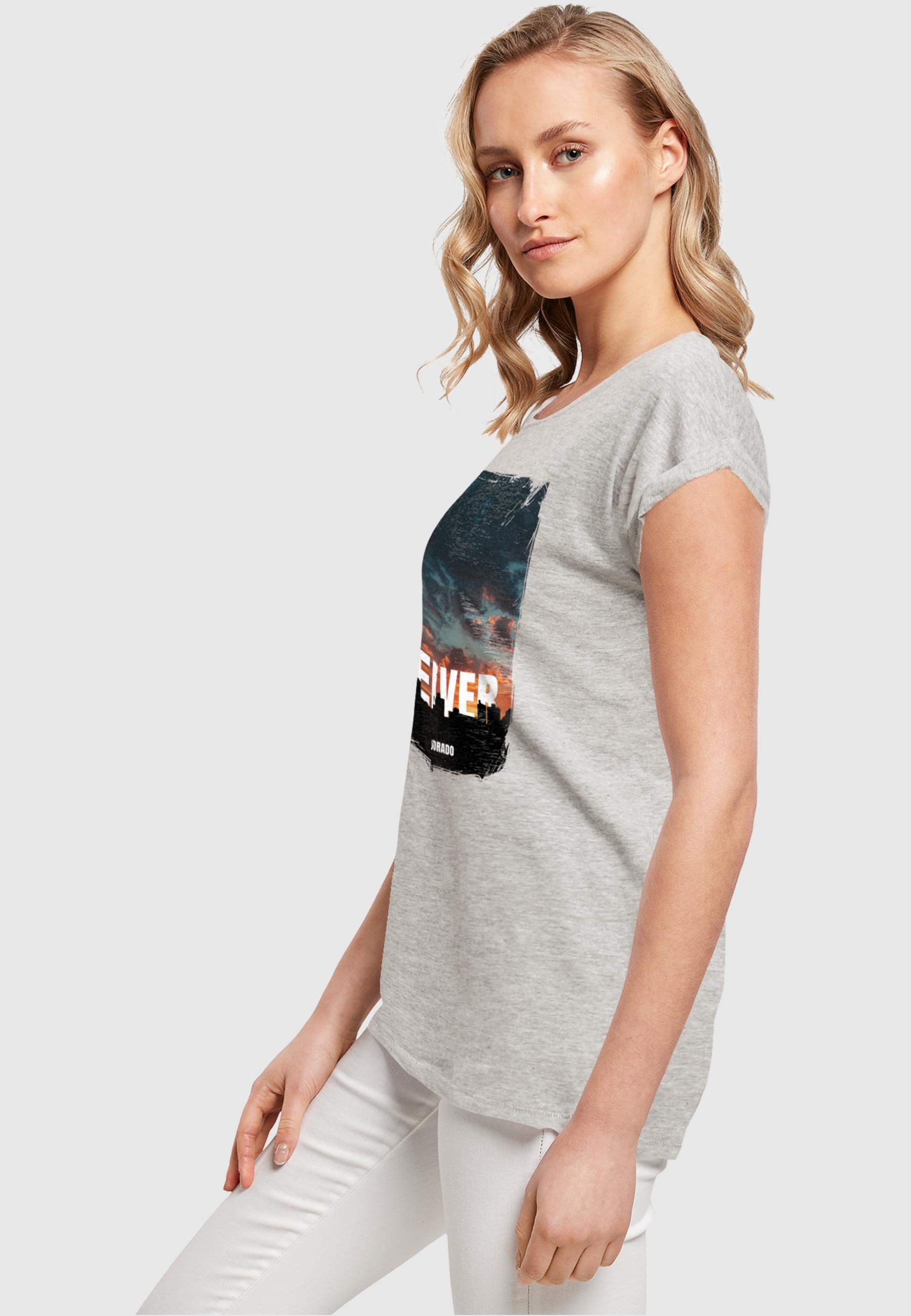 Merchcode T-Shirt »Merchcode Damen Ladies Denver Extended Shoulder Tee«, (1 tlg.)