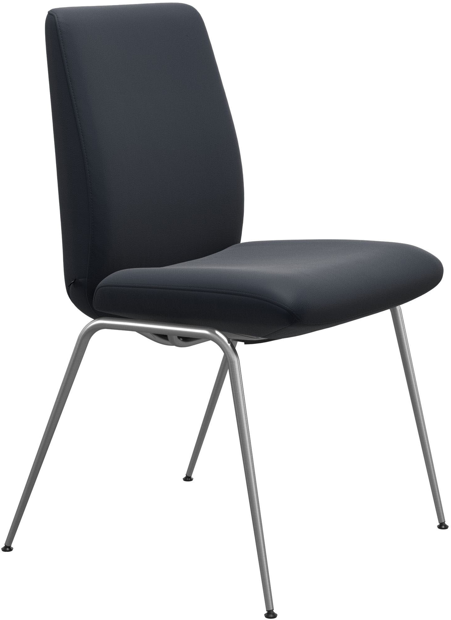 Stressless® Polsterstuhl »Laurel«, Leder PALOMA, Low Back, Größe L, mit Beinen aus Stahl in Schwarz matt