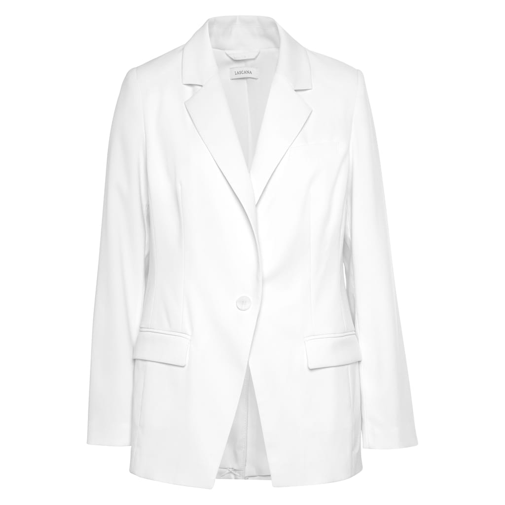 LASCANA Jackenblazer, mit Tunnelzug innen zum Raffen, Damenblazer, sportlich-elegant