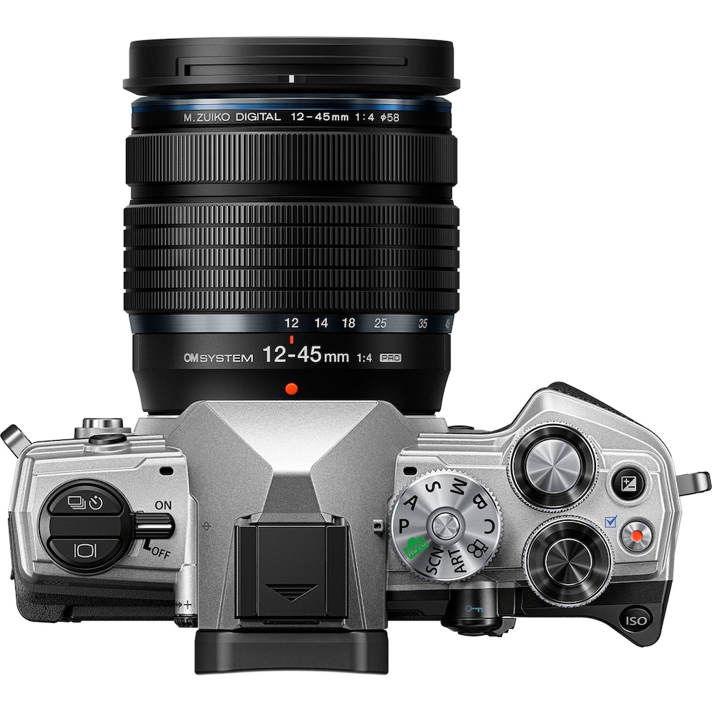 Olympus Systemkamera »OM-5 1245 Kit«, M.Zuiko Digital ED 12‑45mm F4 PRO, 20,4 MP, WLAN (Wi-Fi)-Bluetooth