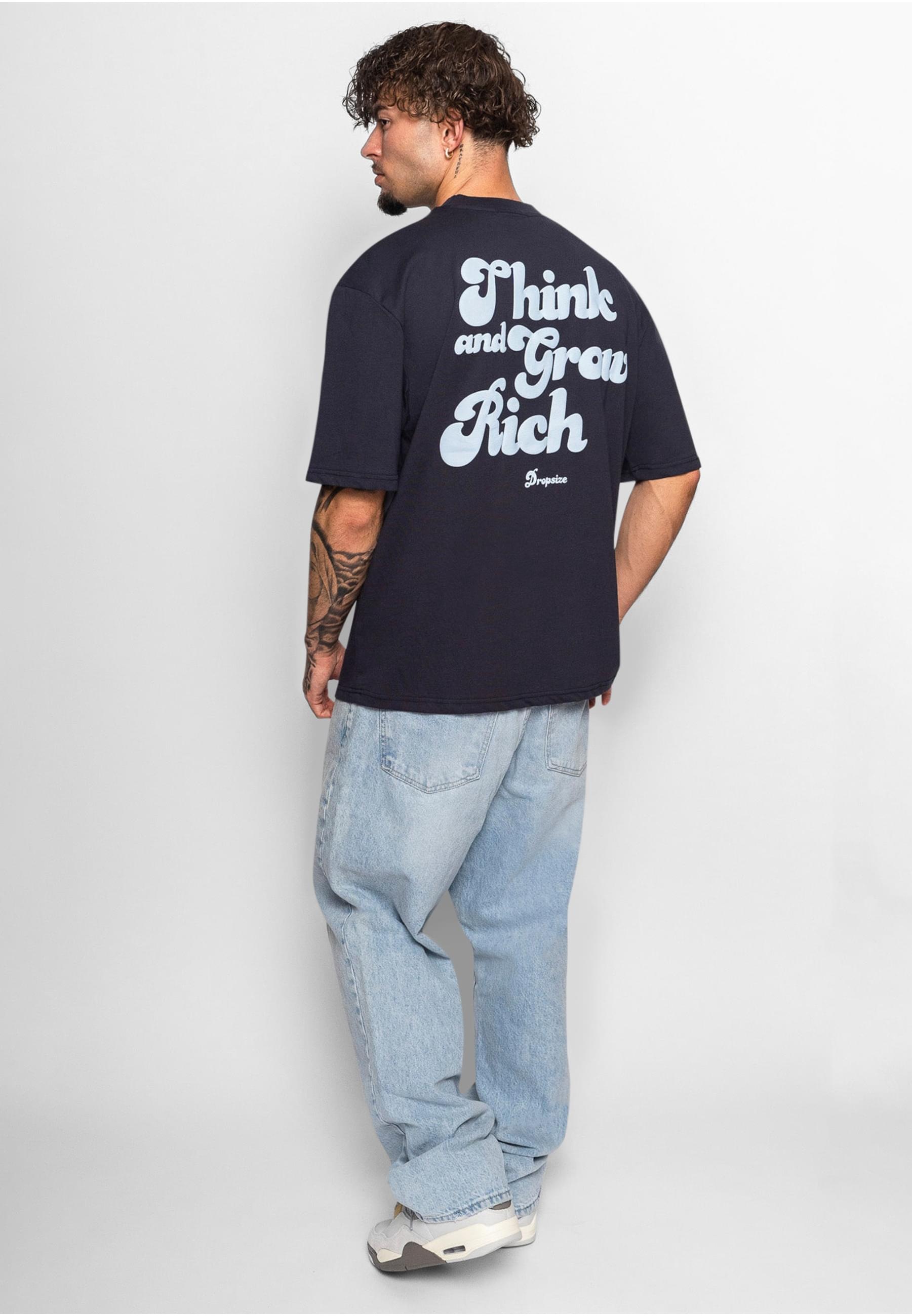 Dropsize T-Shirt »Dropsize Herren Heavy Grow Rich T-Shirt«, (1 tlg.)