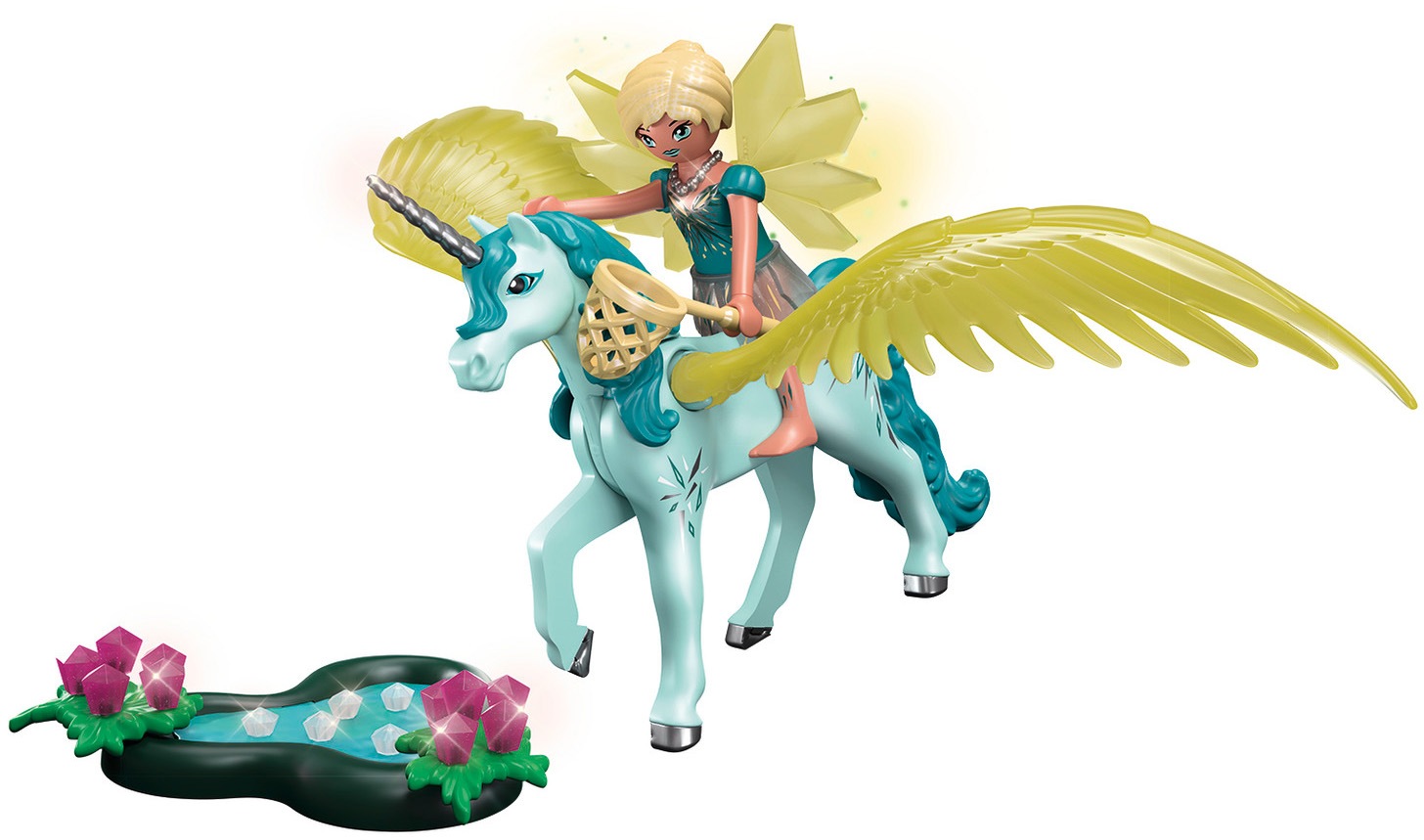 Playmobil® Konstruktions-Spielset »Crystal Fairy mit Einhorn (70809), Adventures of Ayuma«, (30 St.), Made in Europe