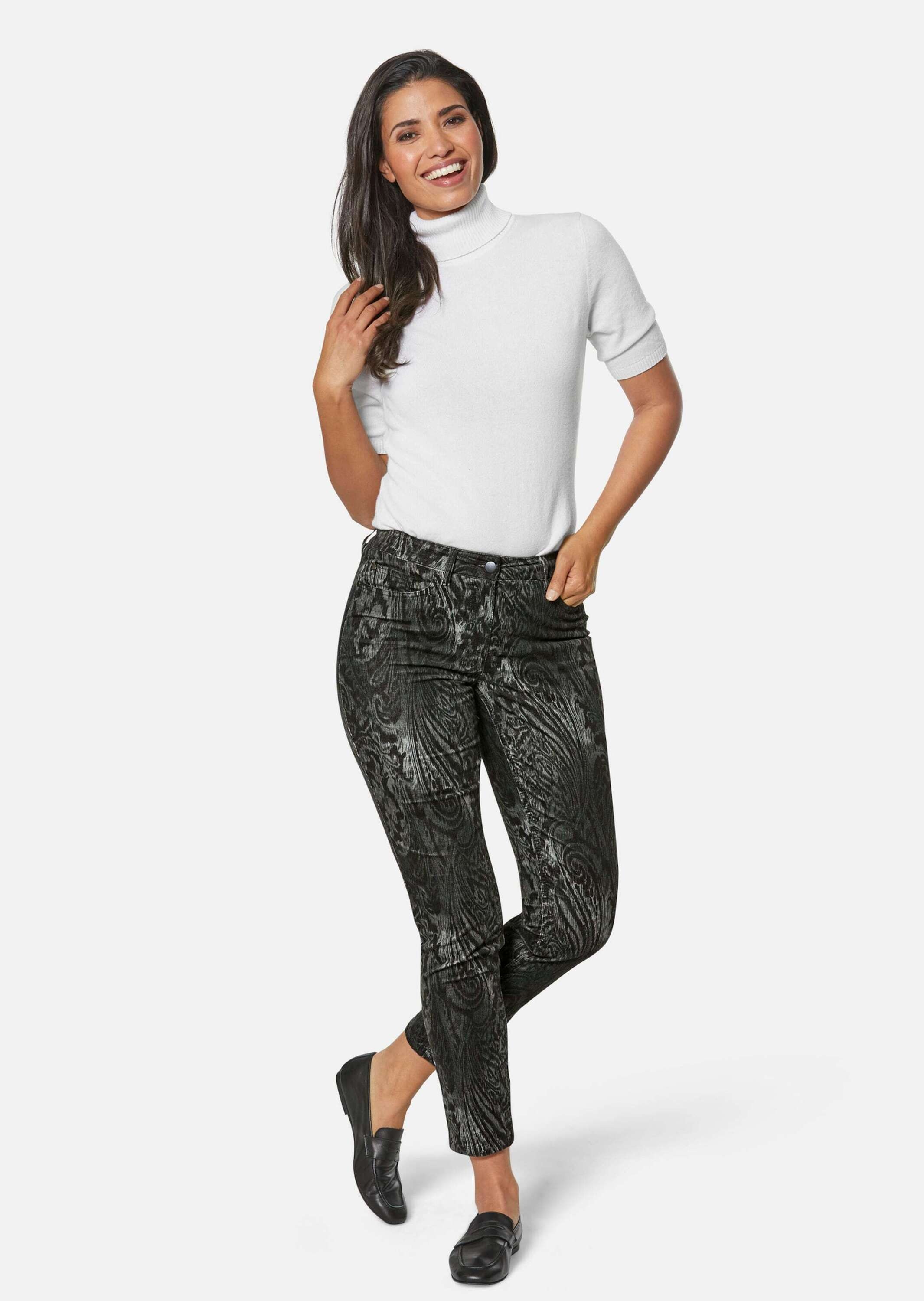 MADELEINE Stoffhose "Hose Paisley-Hose in samtiger Stretch-Qualität" günstig online kaufen