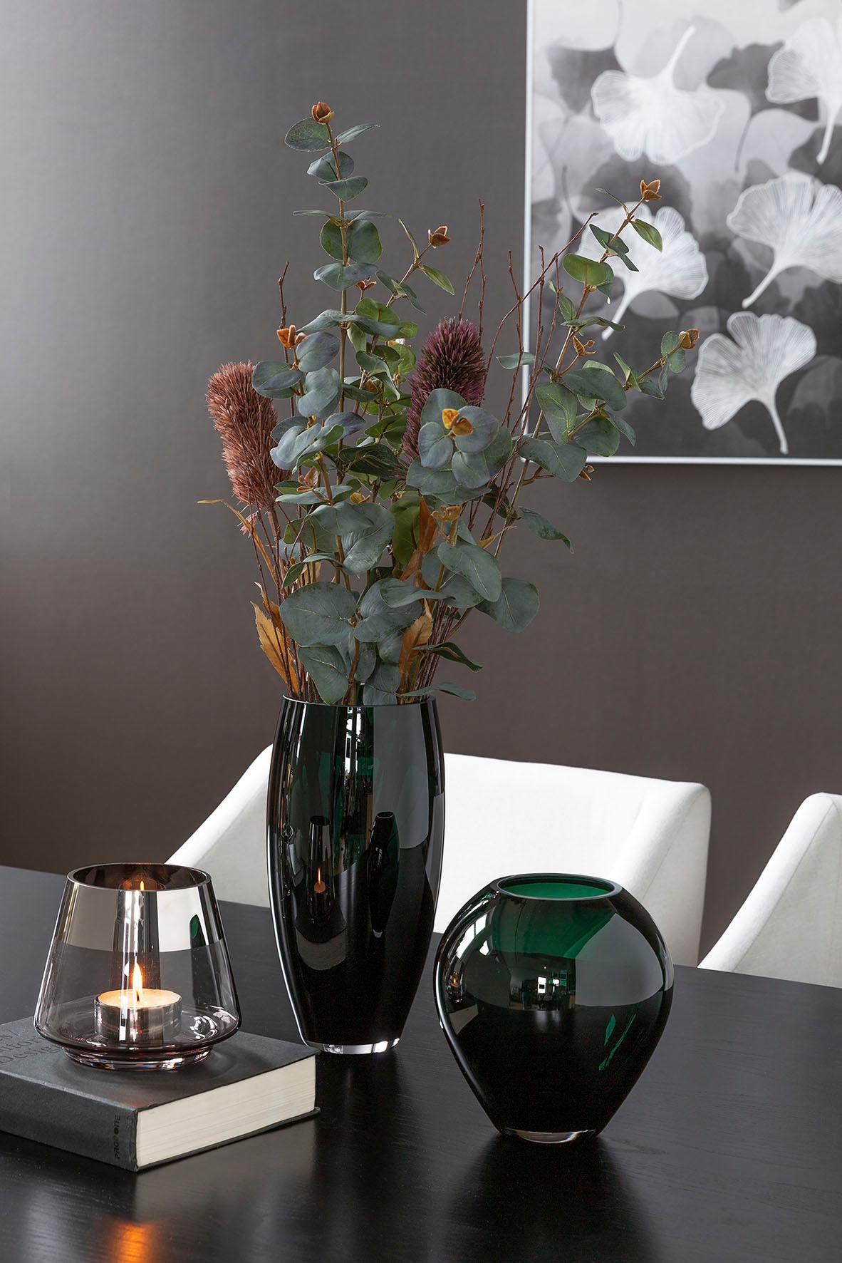 Fink Tischvase (1 BAUR 18 Glas, mundgeblasen, bestellen aus durchgefärbt cm | St.), ca. Höhe »LIVIA«