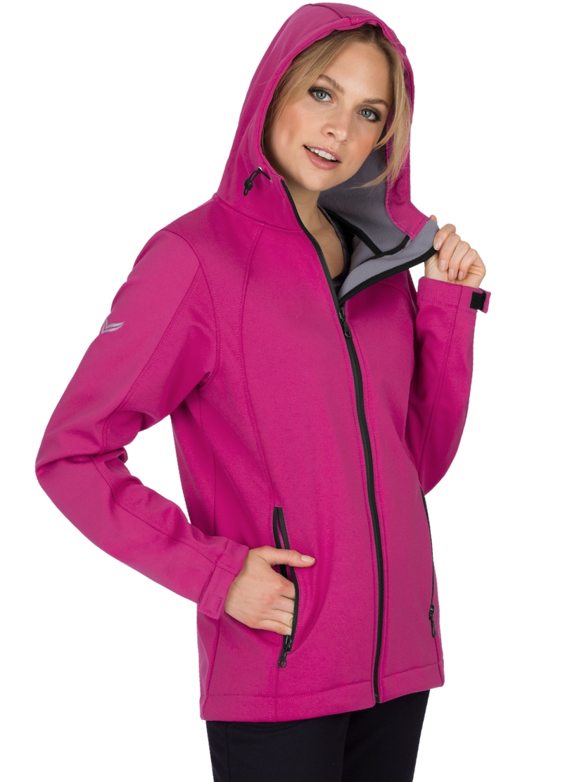 Trigema Softshelljacke »TRIGEMA Taillierte Softshell–Kapuzenjacke«, (1 St.)