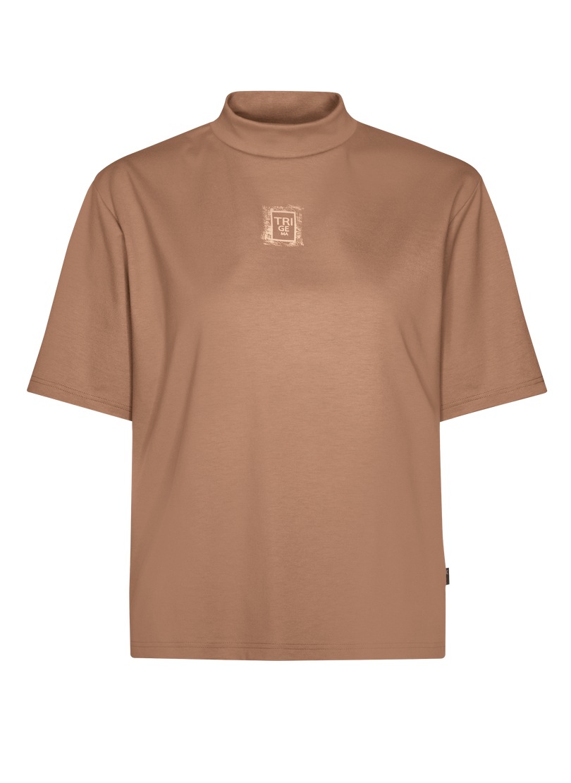 Trigema T-Shirt »TRIGEMA T-Shirt mit Stehkragen«, (1 tlg.)
