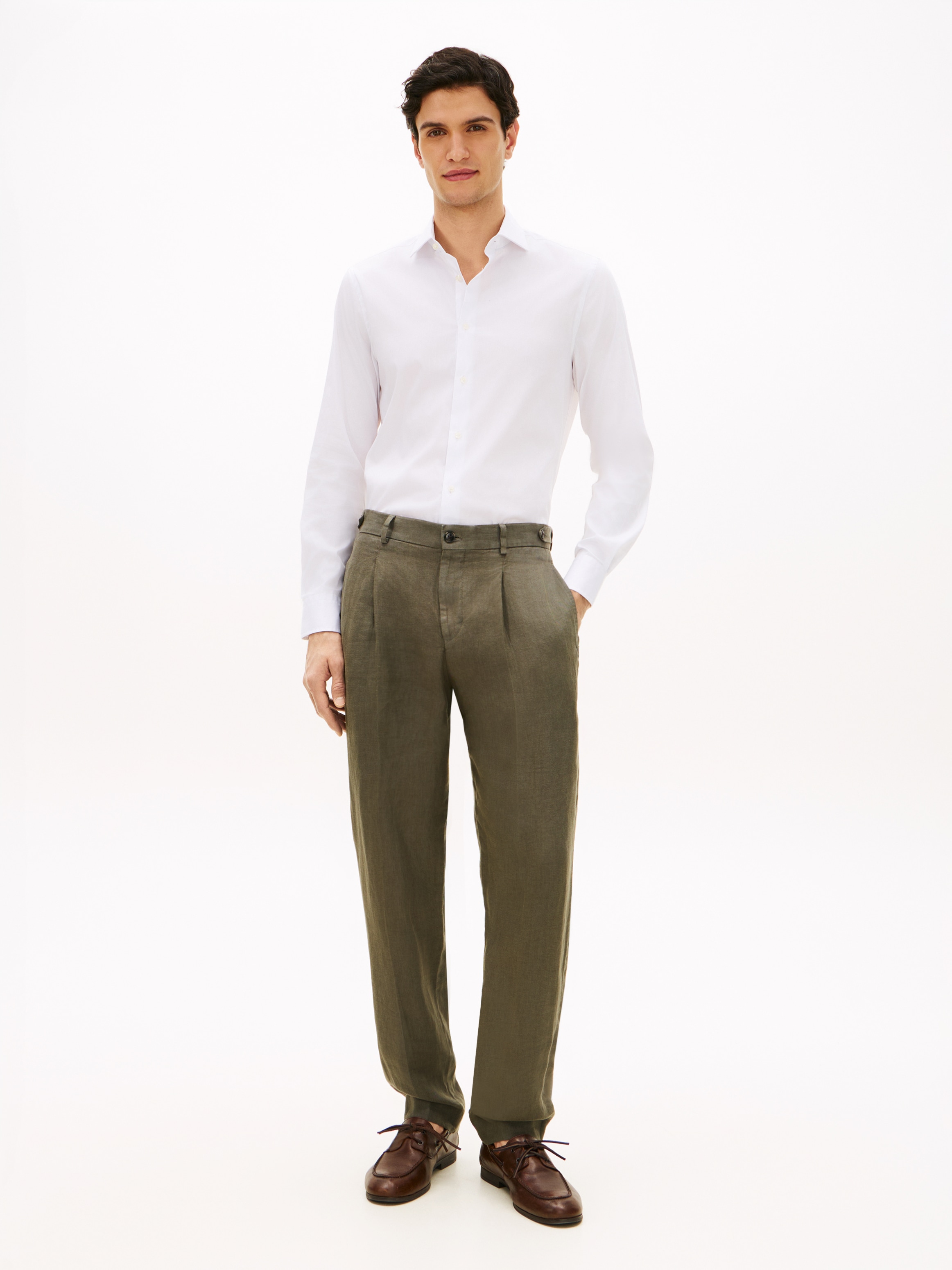 Tommy Hilfiger Langarmhemd »DC FLEX COLLAR SOLID« Flex Collar Technologie, elastischer Kragen für angenehmen Fit