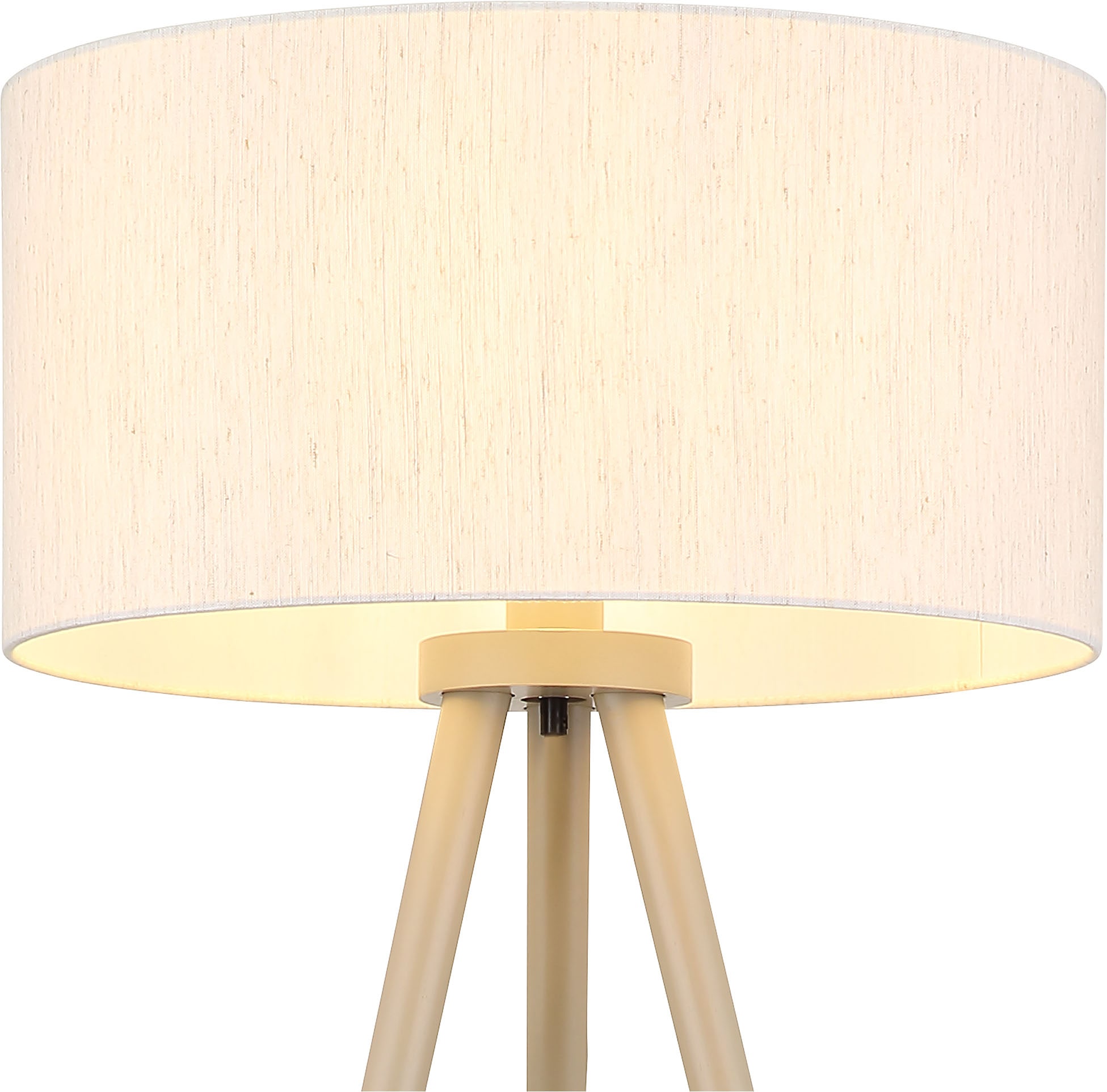 NOWA Stehlampe »STABILO« E27 1 Stk. Stehleuchte Holz, E27 Fassung, Fußschalter, klassisch