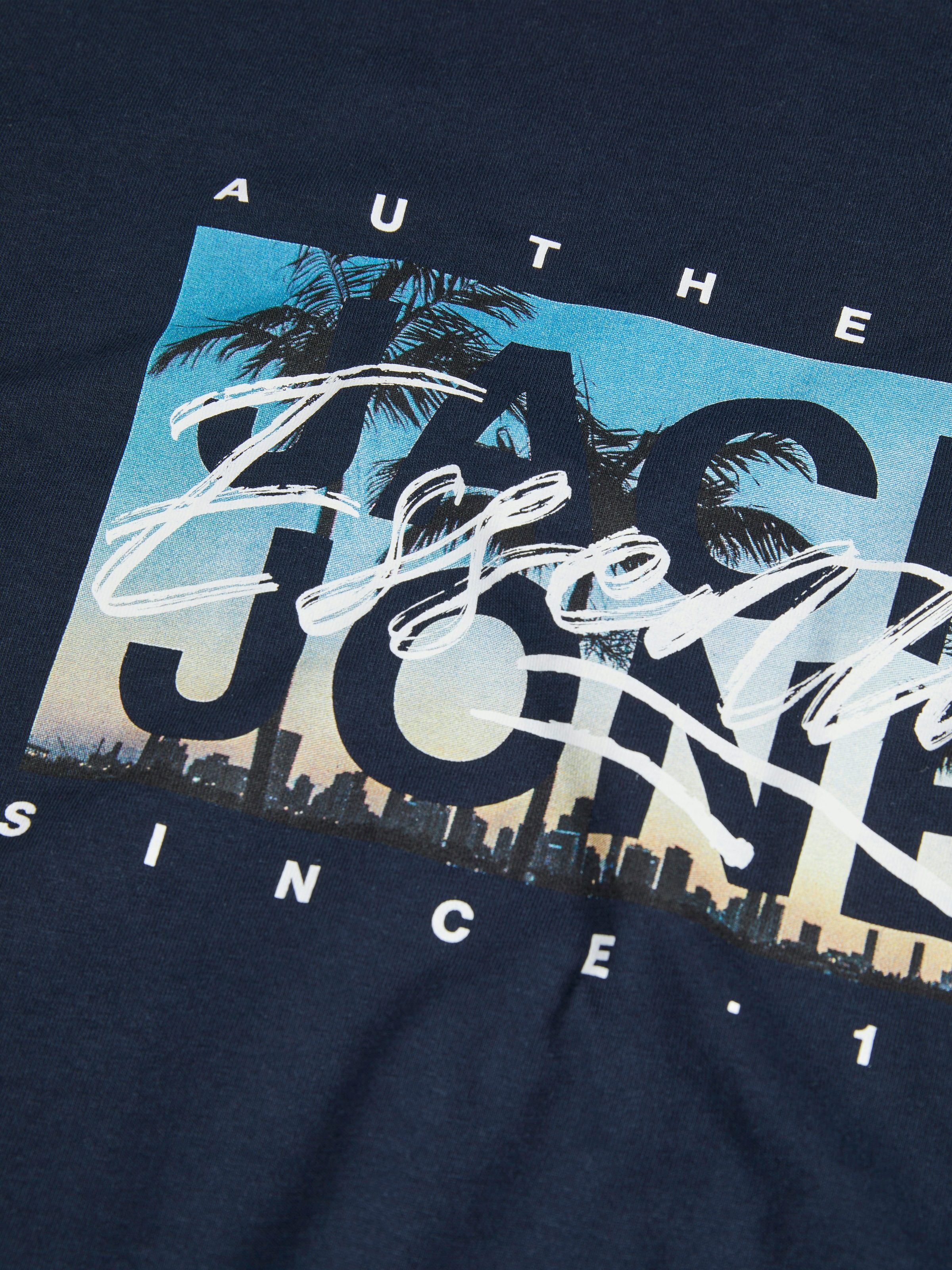 Jack & Jones Print-Shirt "JJCOLTON PHOTOPRINT TEE SS CREW NECK" günstig online kaufen