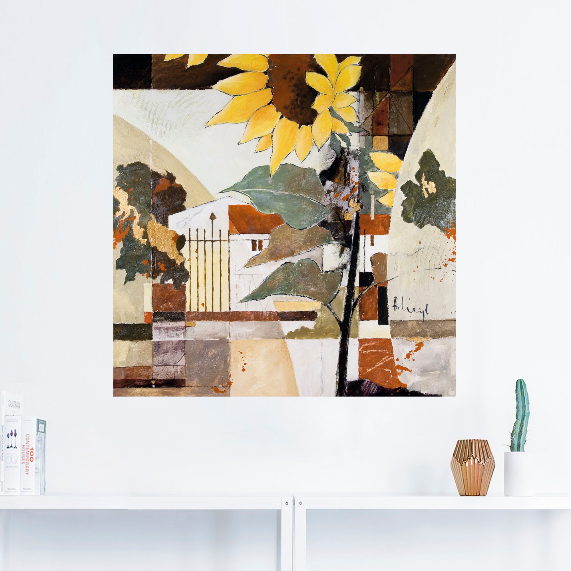 Artland Wandfolie »Sonnenblumen I«, Blumen, (1 St.), selbstklebend
