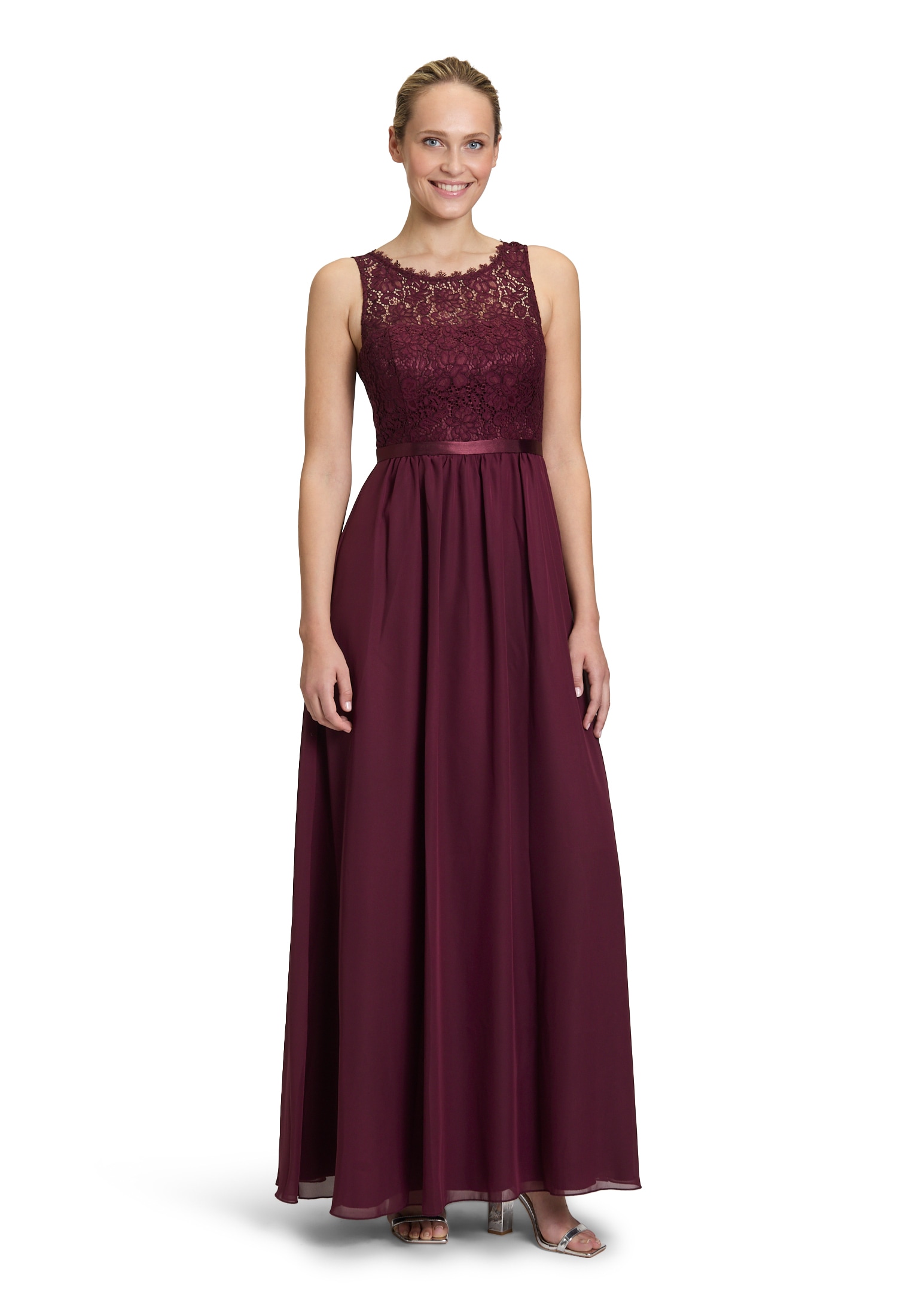 Vera Mont Abendkleid "Damen mit Spitze" Ohne Tasche Bogenkante günstig online kaufen