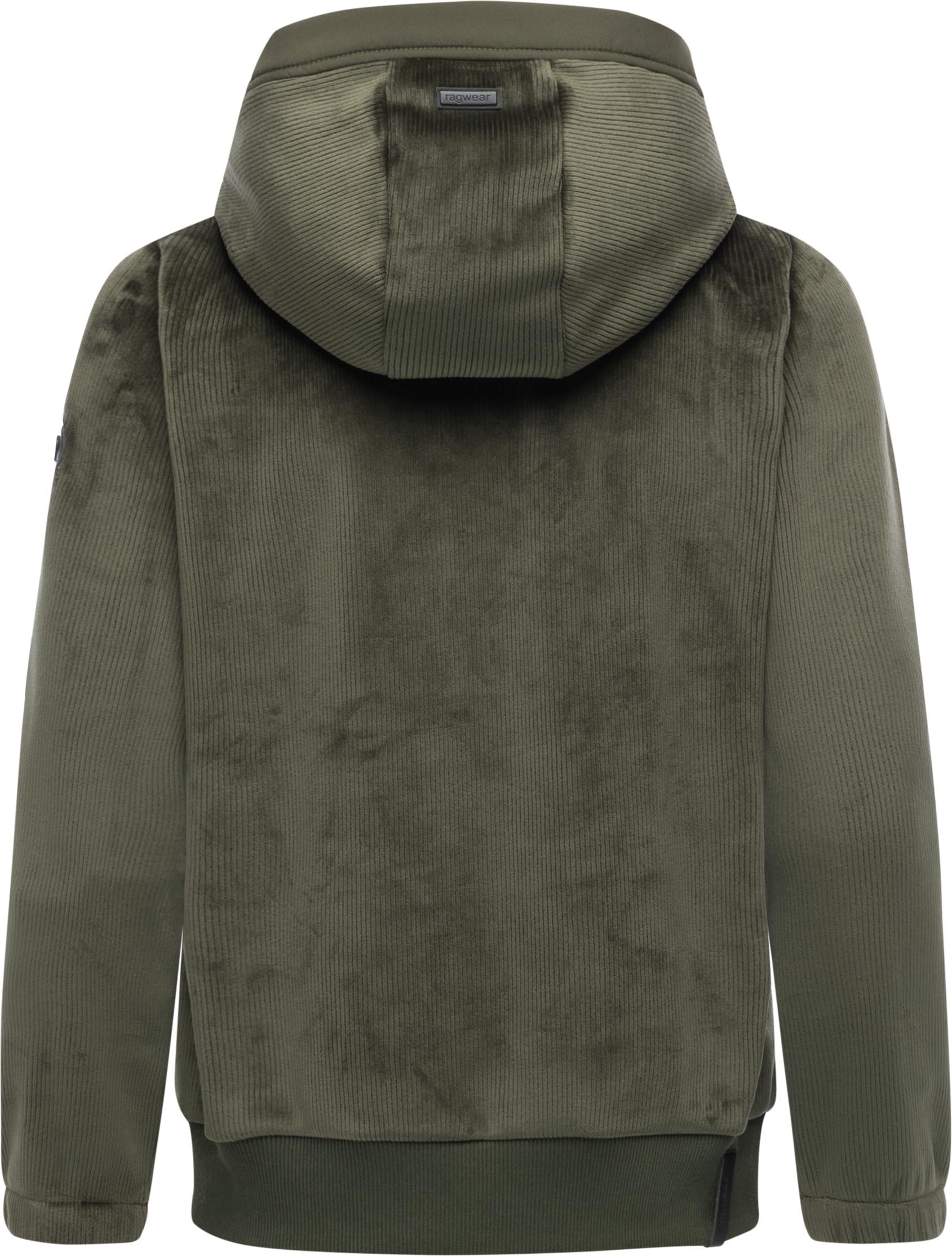 Ragwear Fleecejacke »Cousy Short Bonded« mit Kapuze Übergangsjacke mit kuscheligem Teddyfell-Innenfutter