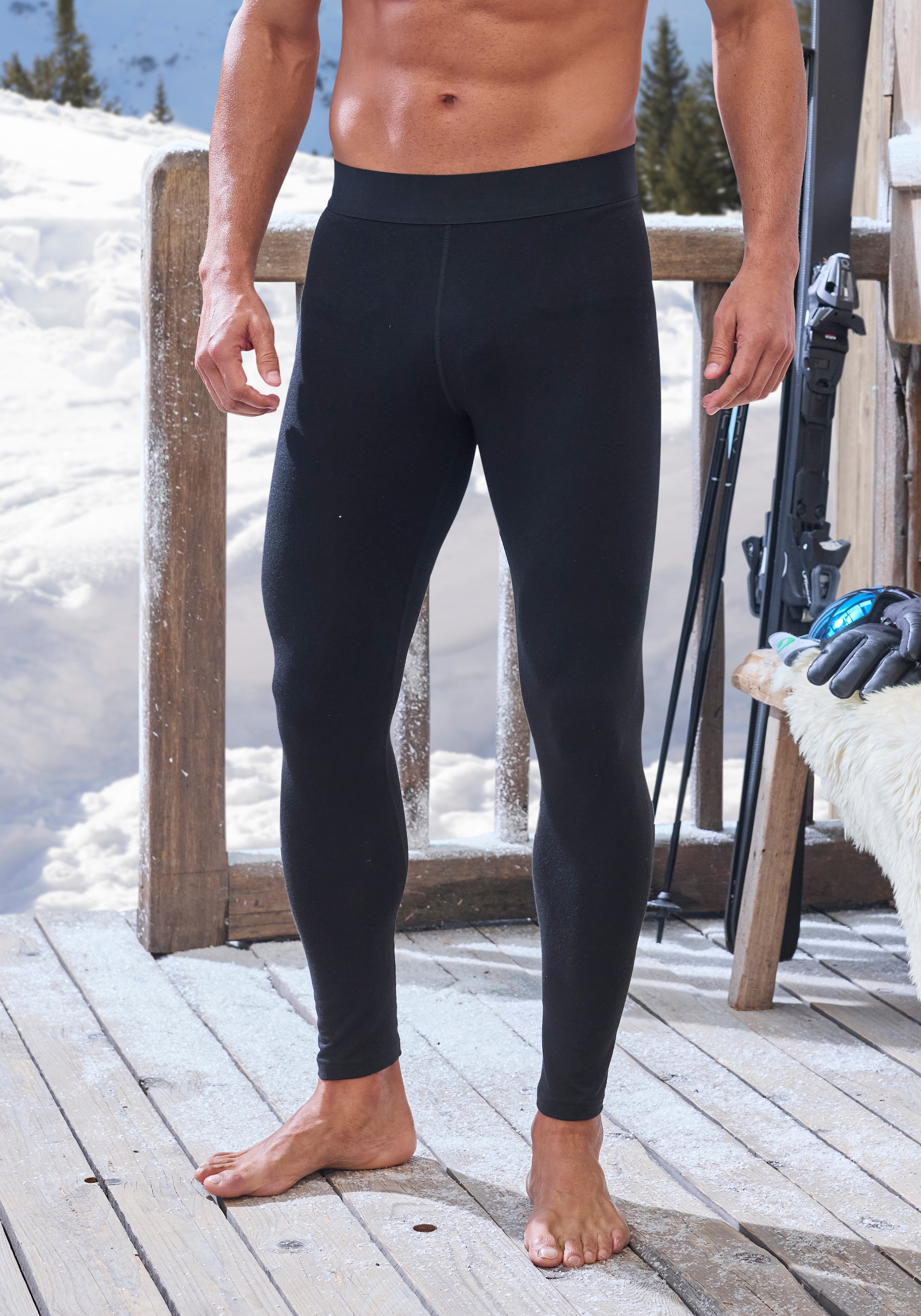 AUTHENTIC LE JOGGER Leggings, mit wärmendem Wollanteil