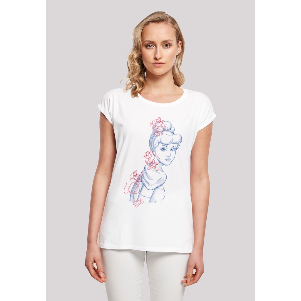 F4NT4STIC T-Shirt »Cinderella Mouse Zeichnung«
