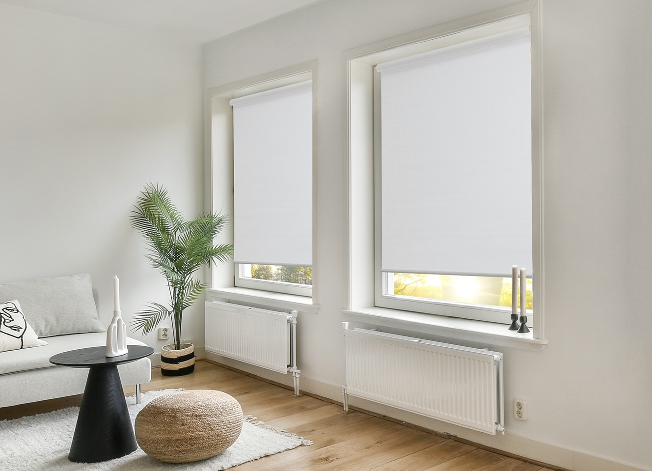 my home Rollo »LIYN«, Lichtschutz, Sichtschutz-Verdunkelung, ohne Bohren, freihängend, Trendiges Rollo in Naturoptik- NEUHEIT!