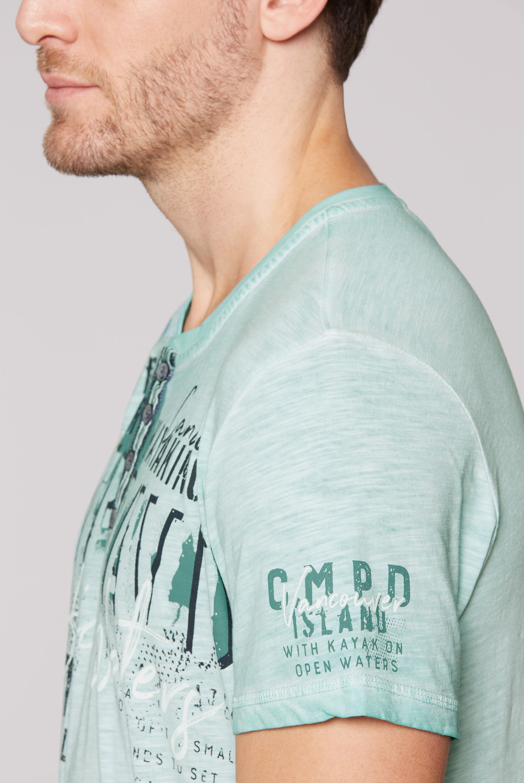 CAMP DAVID Rundhalsshirt, aus Baumwolle