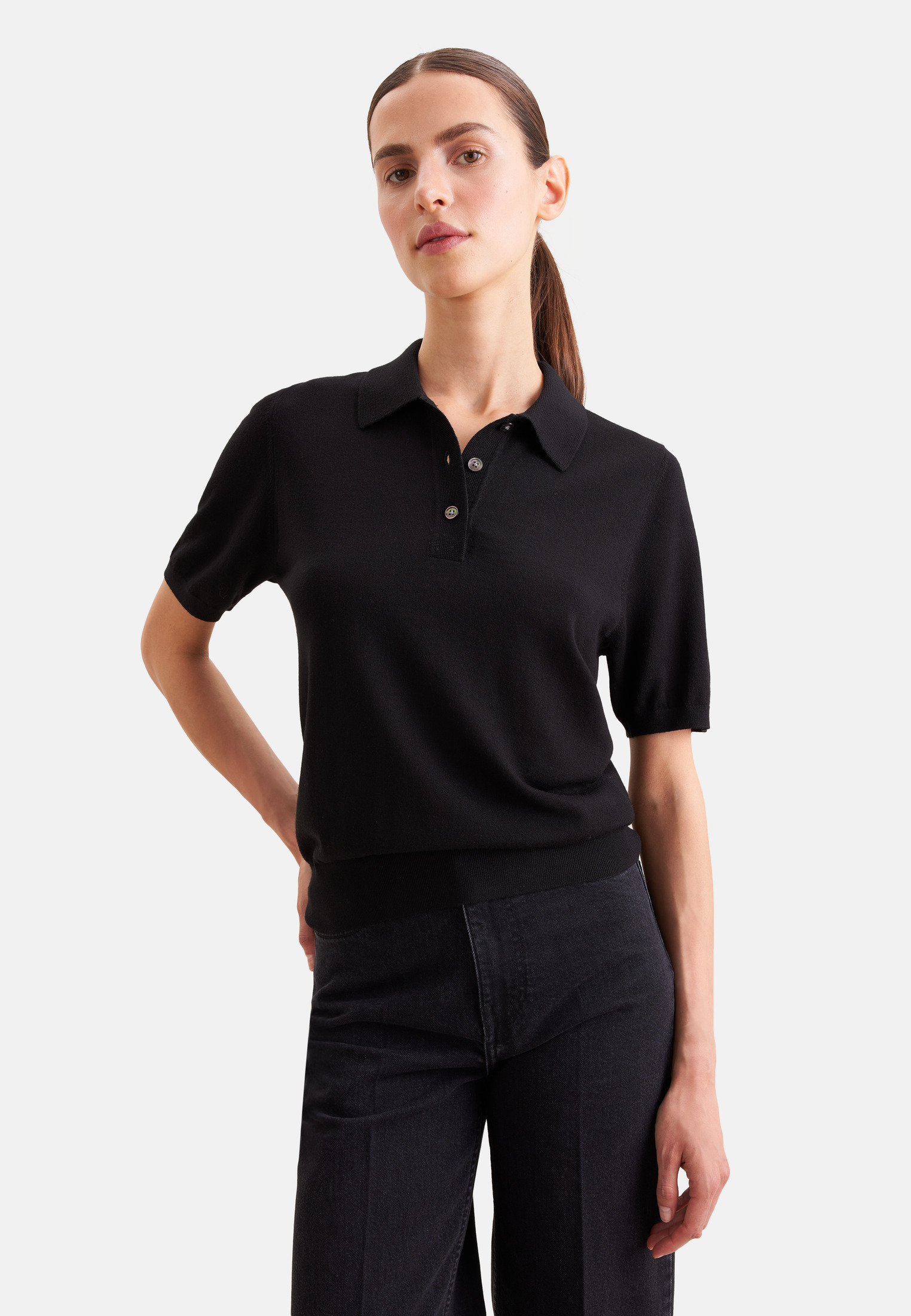 seidensticker Strickpullover Polo Uni
