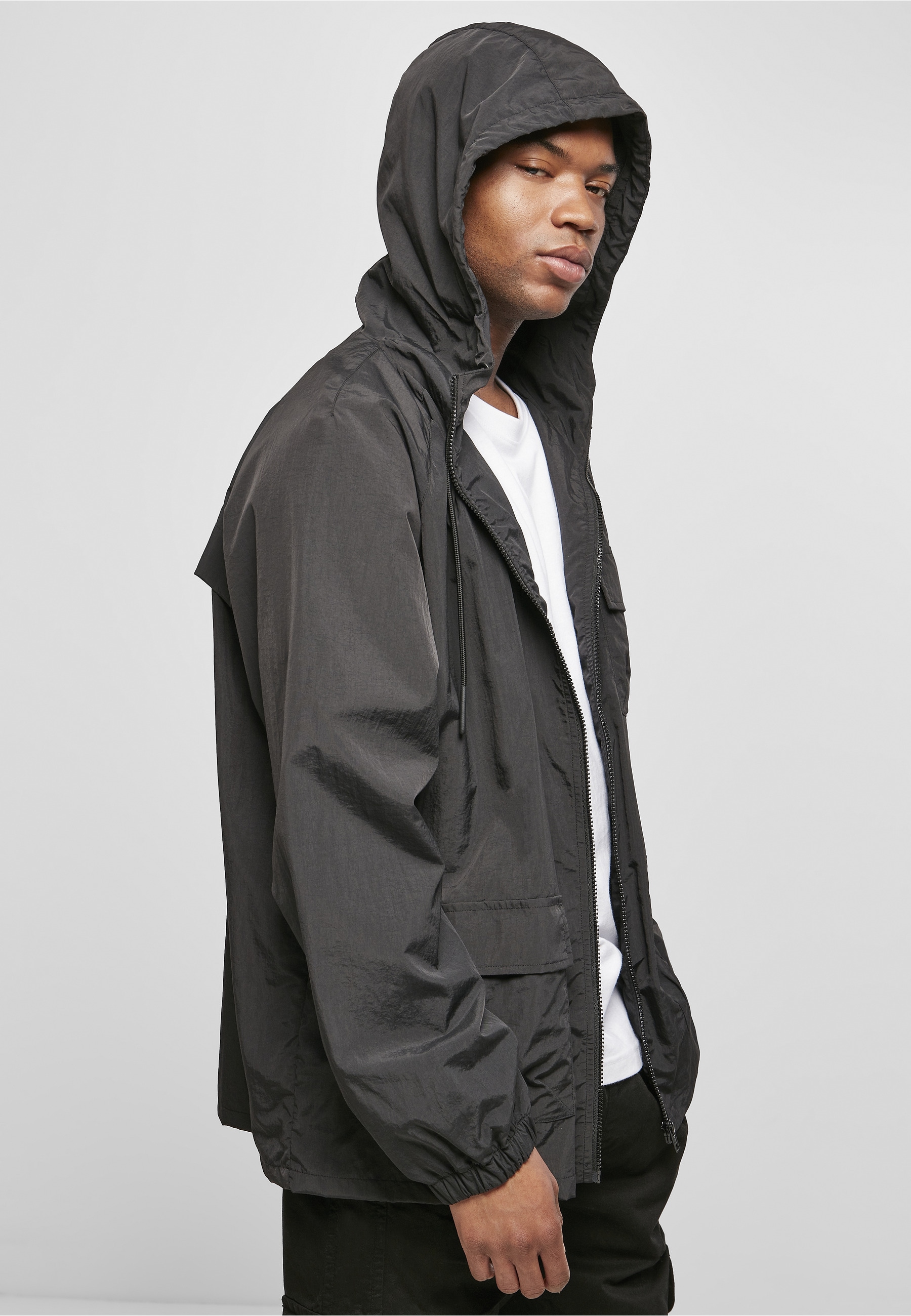 URBAN CLASSICS Allwetterjacke »Urban Classics Herren Commuter Parka« 1 Stk. tlg. mit Kapuze