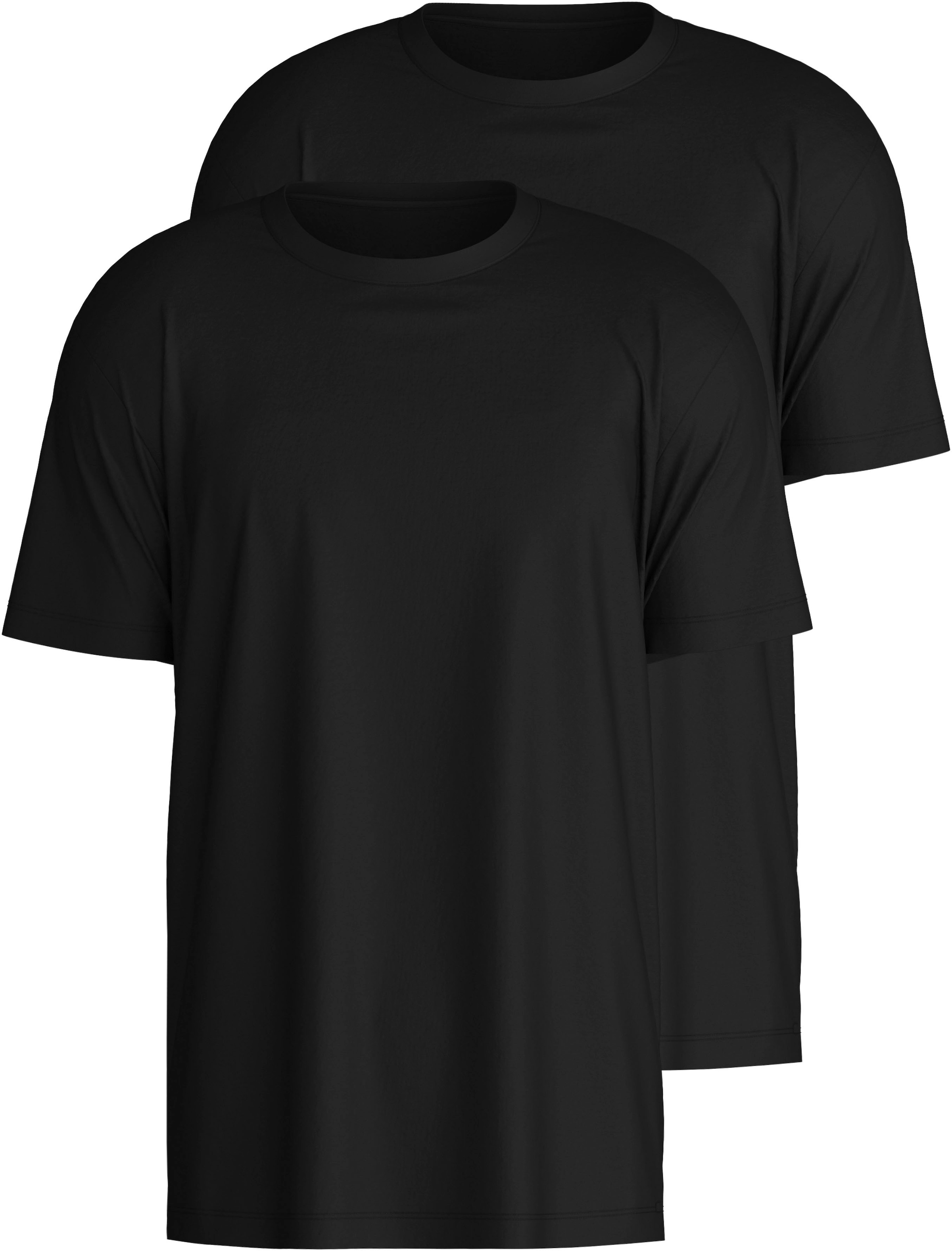 CALIDA T-Shirt "Natural Benefit", (2er Pack), Modern Fit, Single Jersey, Ku günstig online kaufen