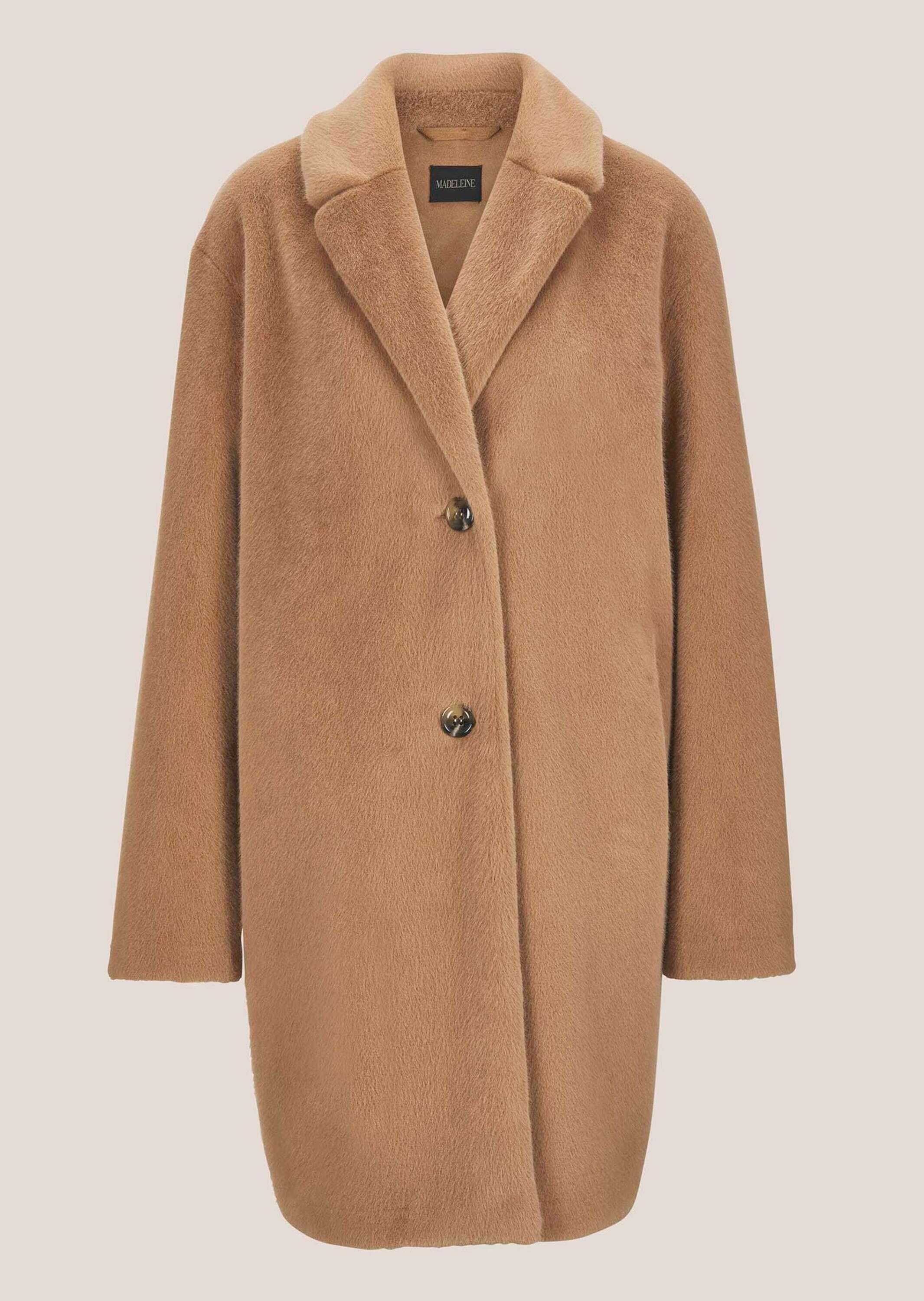 MADELEINE Langmantel "Webpelzmantel Kunstpelzmantel mit Reverskragen" günstig online kaufen