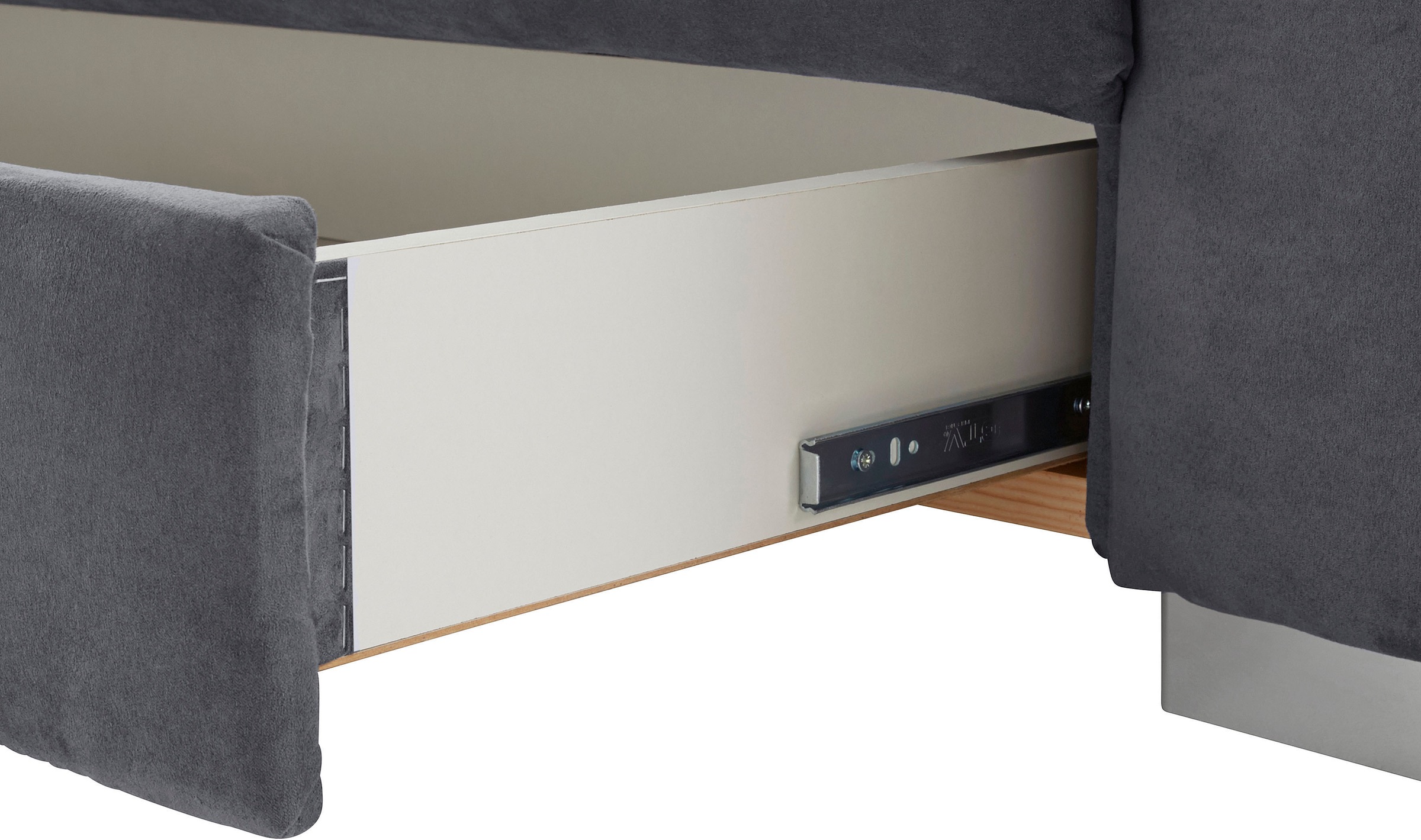 sit&more Ecksofa »Santorini L-Form«, mit Federkern und Sitztiefenverstellung, wahlweise mit Bettfunktion