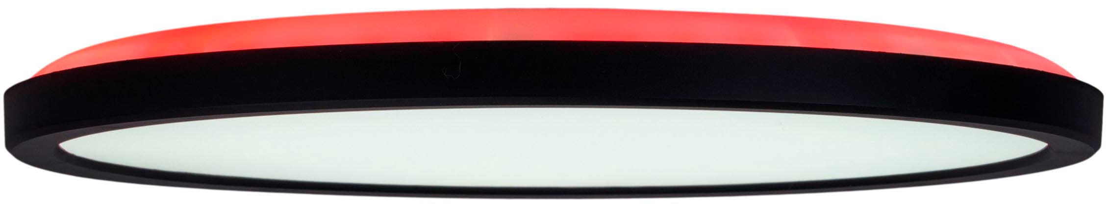 näve Deckenleuchte »LED "CARLO" mit RGB-Backlight D: 29,3 cm«, Dimmbar mit Memoryfunktion, Farbwechsler und Nachtlichtfunktion