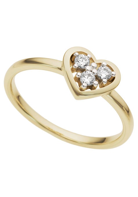 Firetti Diamantring »Schmuck Geschenk Gold 333 Damenring Goldring Diamant«,  zu Kleid, Shirt, Jeans, Sneaker! Anlass Geburtstag Weihnachten für kaufen |  BAUR