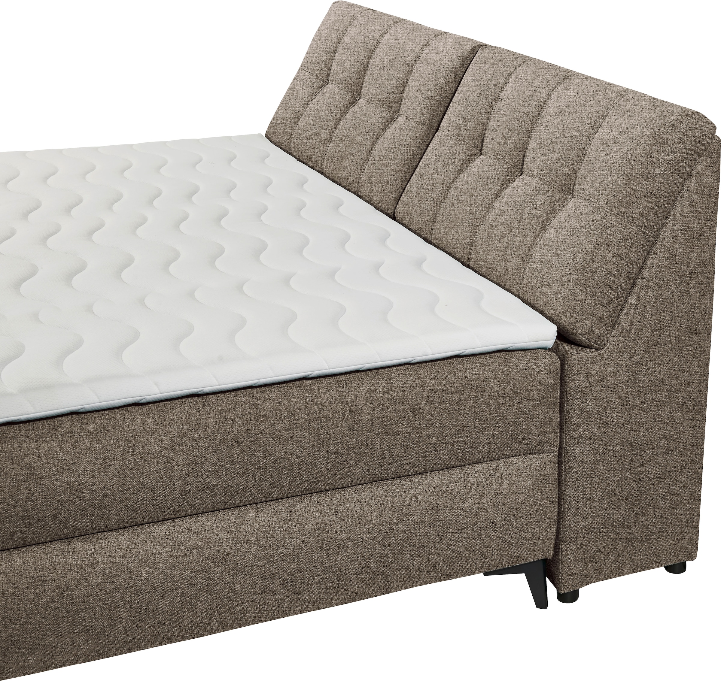 ED EXCITING DESIGN Boxbett »Atlantis«, mit Bettkasten und Stauraum im Kopfteil