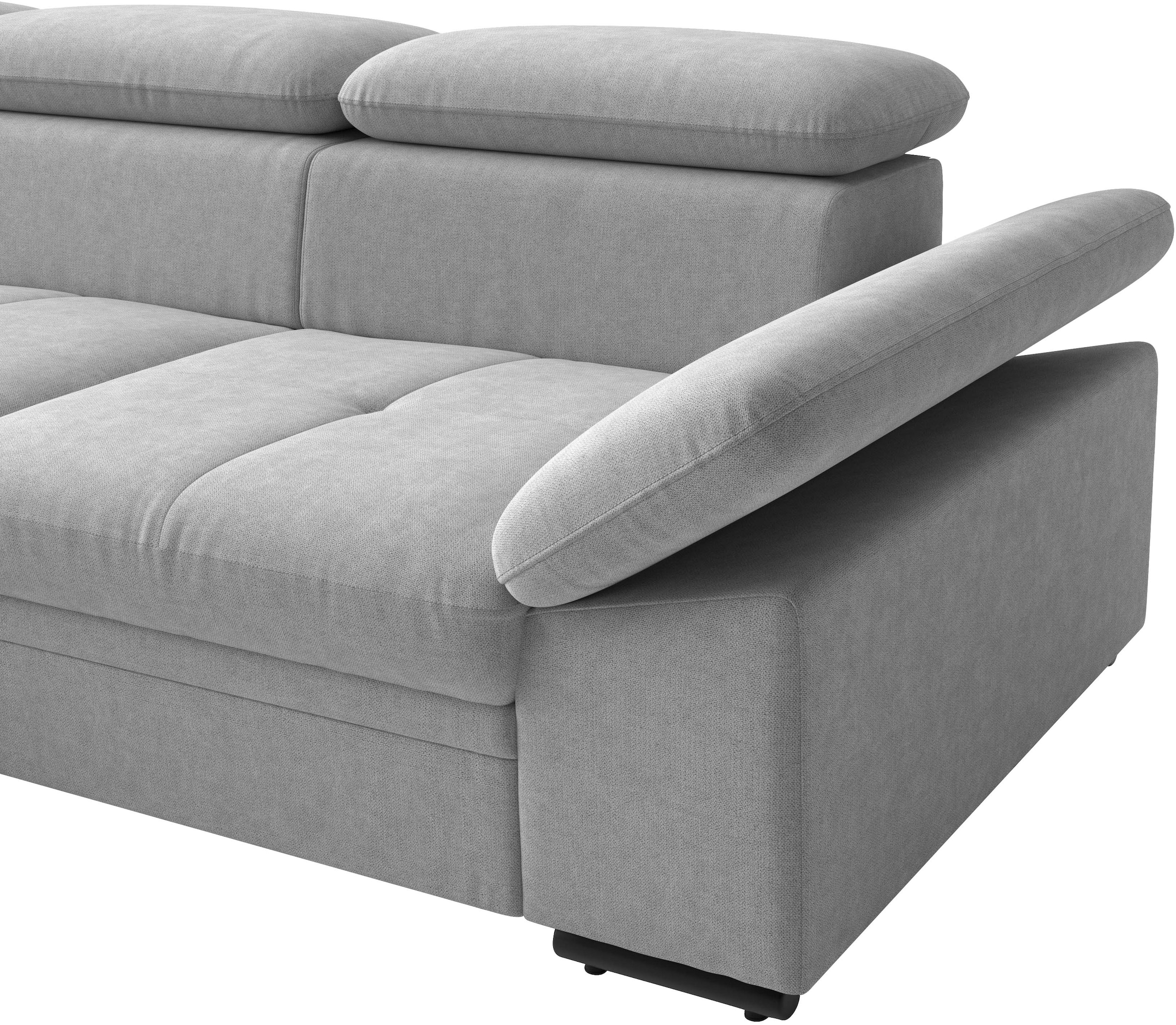 sit&more Ecksofa »Viola L-Form, B: 249 cm, Arm- & Kopfteilverstellung« optional Schlaffunktion, Sofa mit Komfortsitz