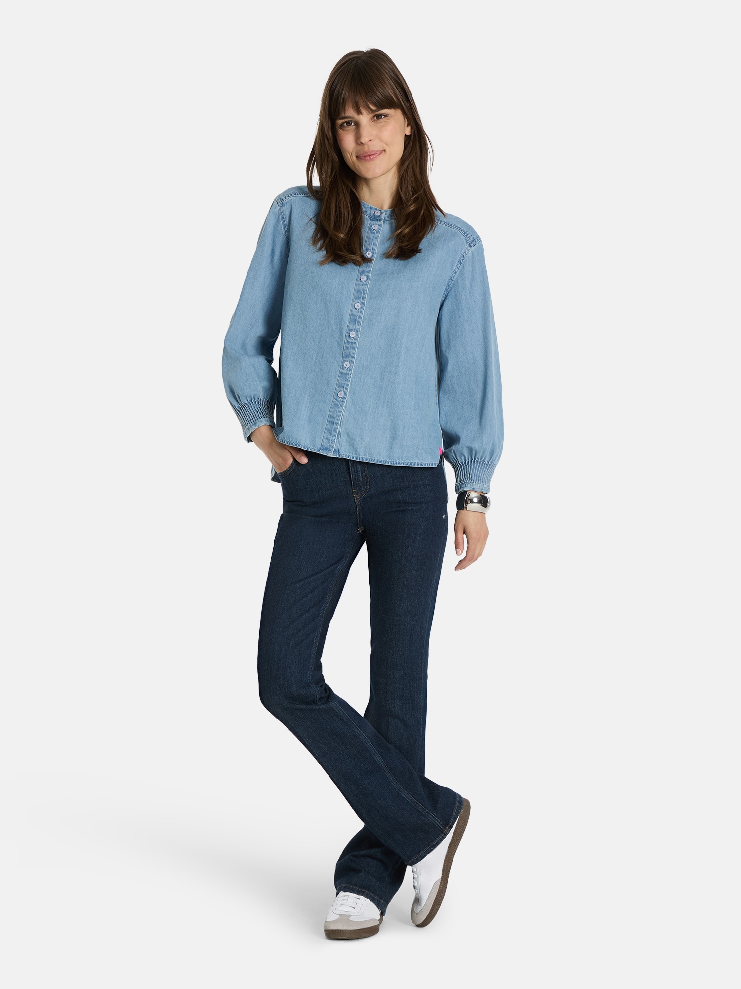 Lieblingsstück Langarmbluse »EvitaL«, im Denim-Look