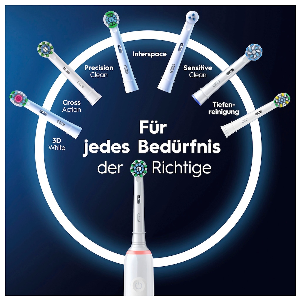 Oral-B Elektrische Zahnbürste »Pro 3 3000 Special Edition«, 1 St. Aufsteckbürsten, 360°-Andruckkontrolle