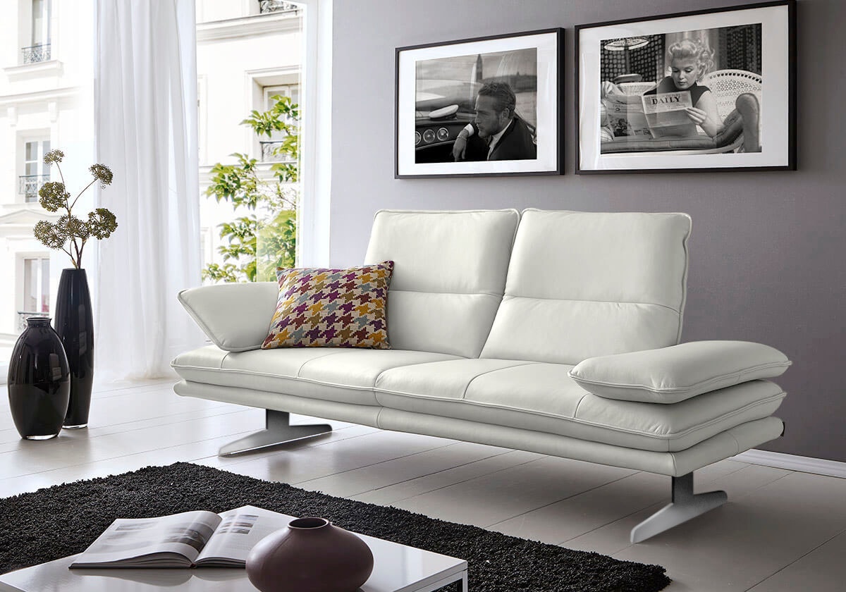 W.SCHILLIG 2-Sitzer »broadway, Designsofa mit tollem Sitzkomfort«, Sitztiefenverstellung, Kopfteil- & Seitenteilverstellung, Breite 216cm