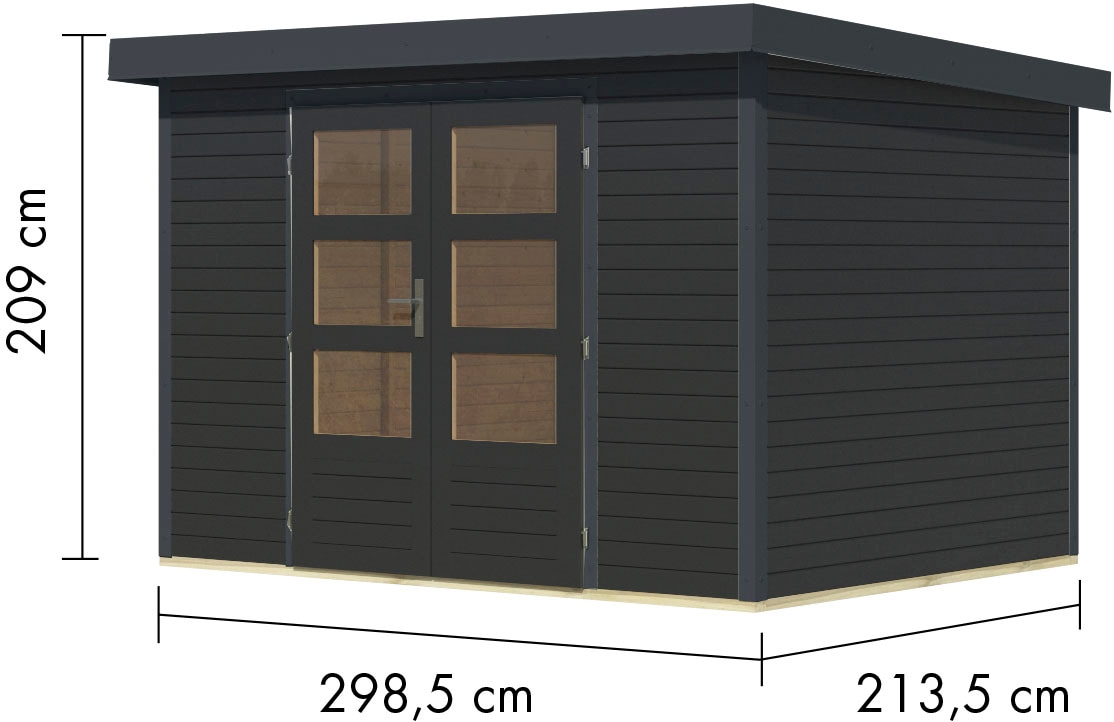 Karibu Gartenhaus »Jupiter 4 C«, in verschiedenen Farben