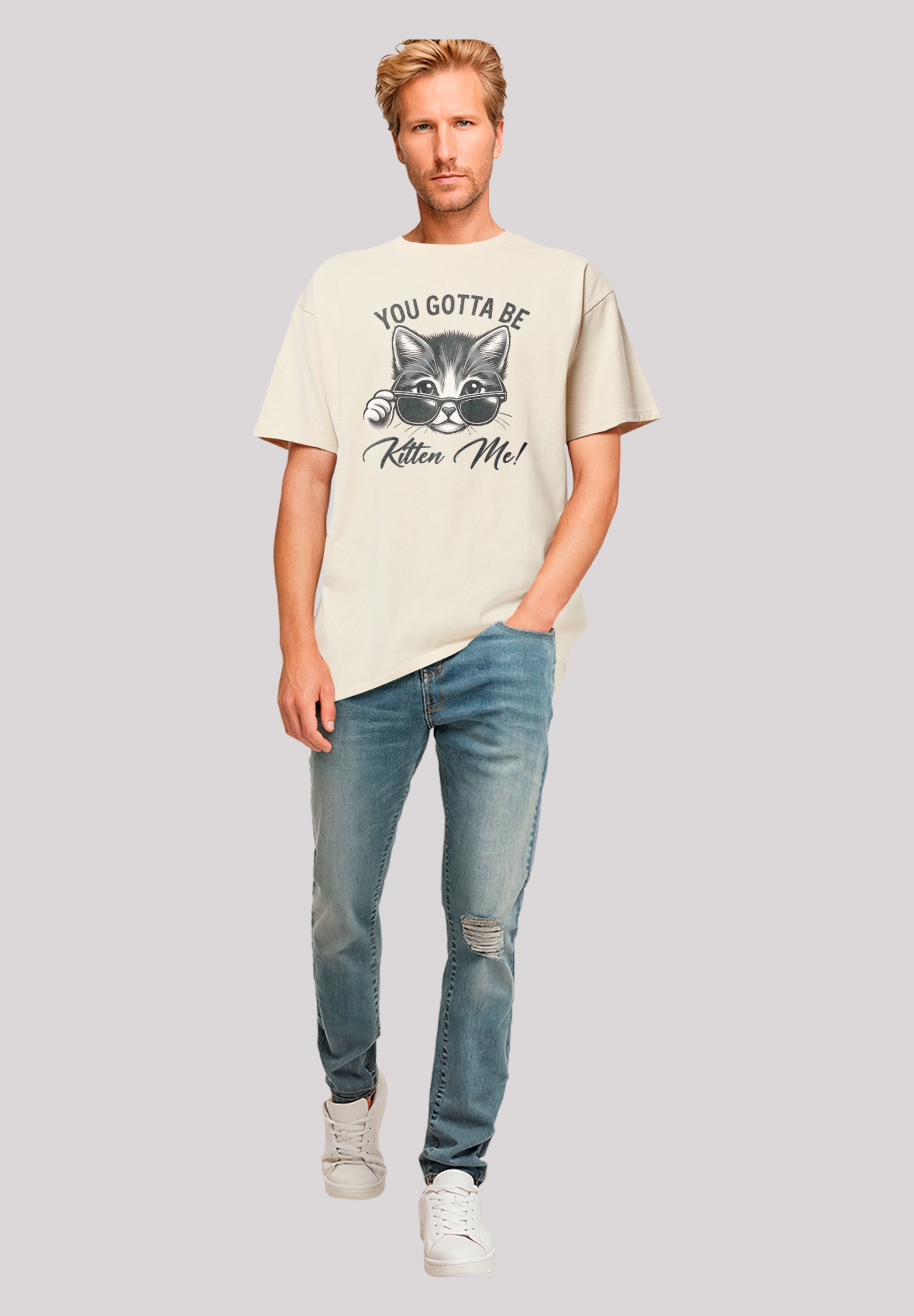 F4NT4STIC T-Shirt »Kätzchen You Gotta Be Kitten Me!«, Premium Qualität