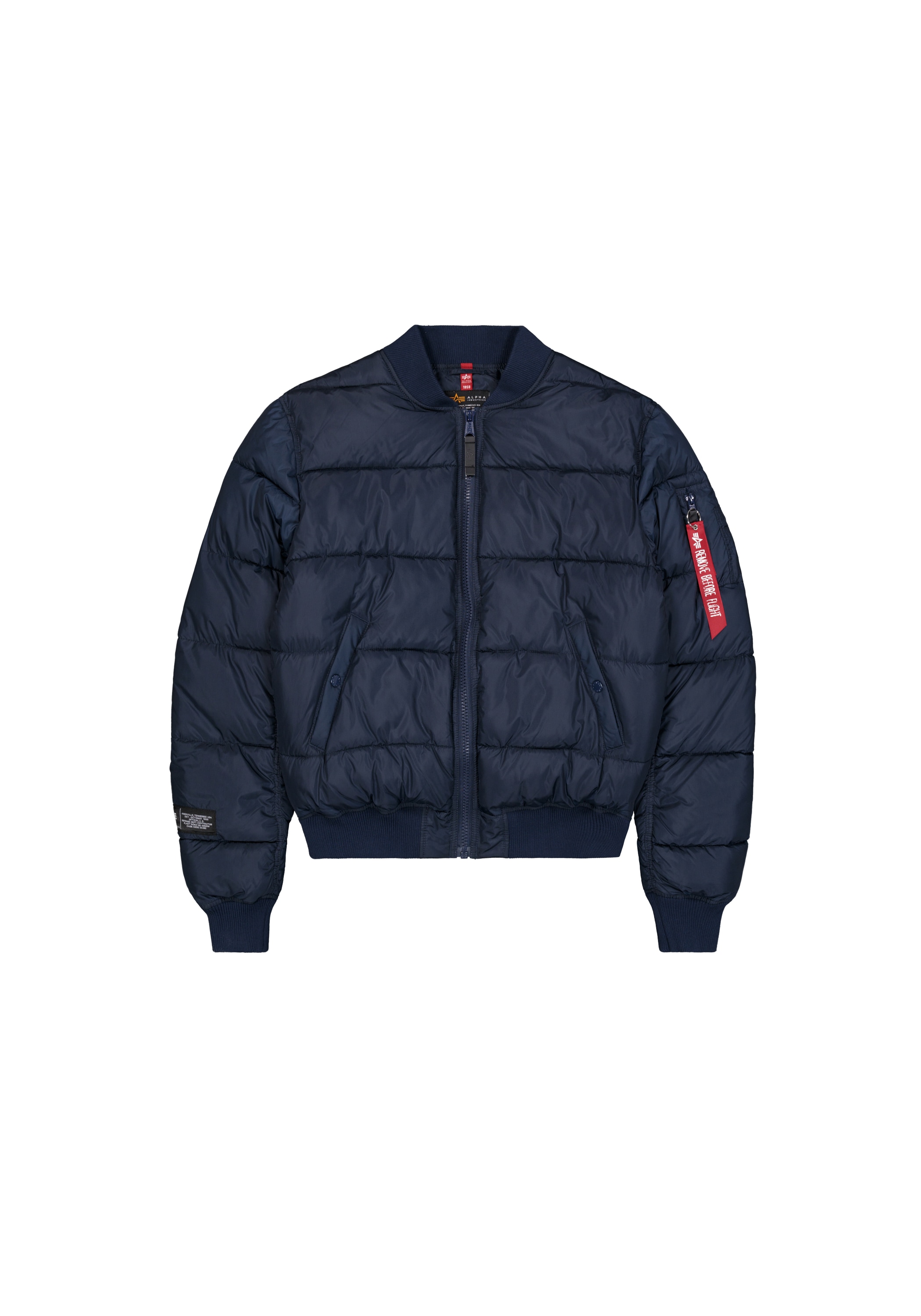 Alpha Industries Bomberjacke "MA-1 Logo Puffer" günstig online kaufen
