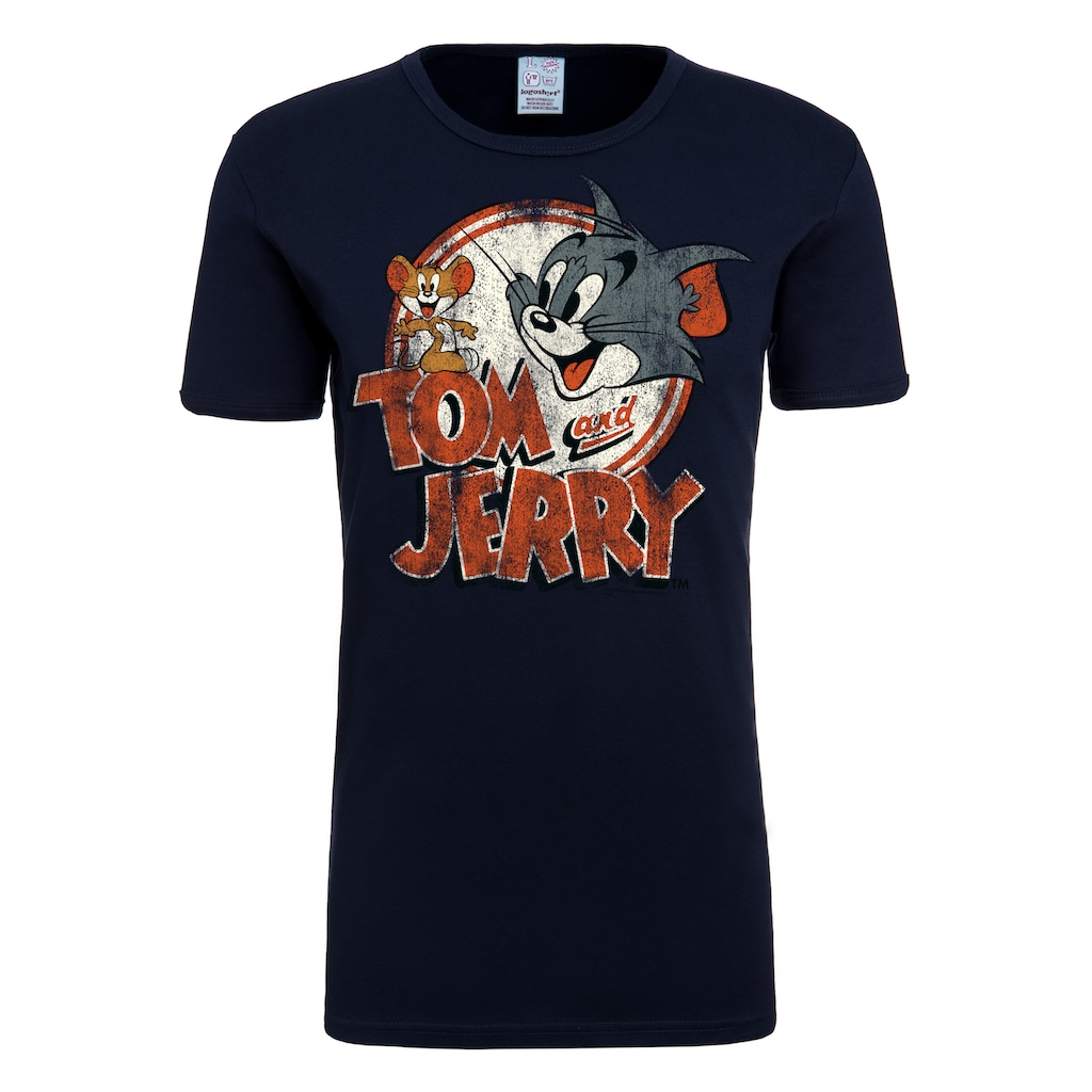 LOGOSHIRT T-Shirt »Tom & Jerry-Logo«, mit lizenziertem Originaldesign