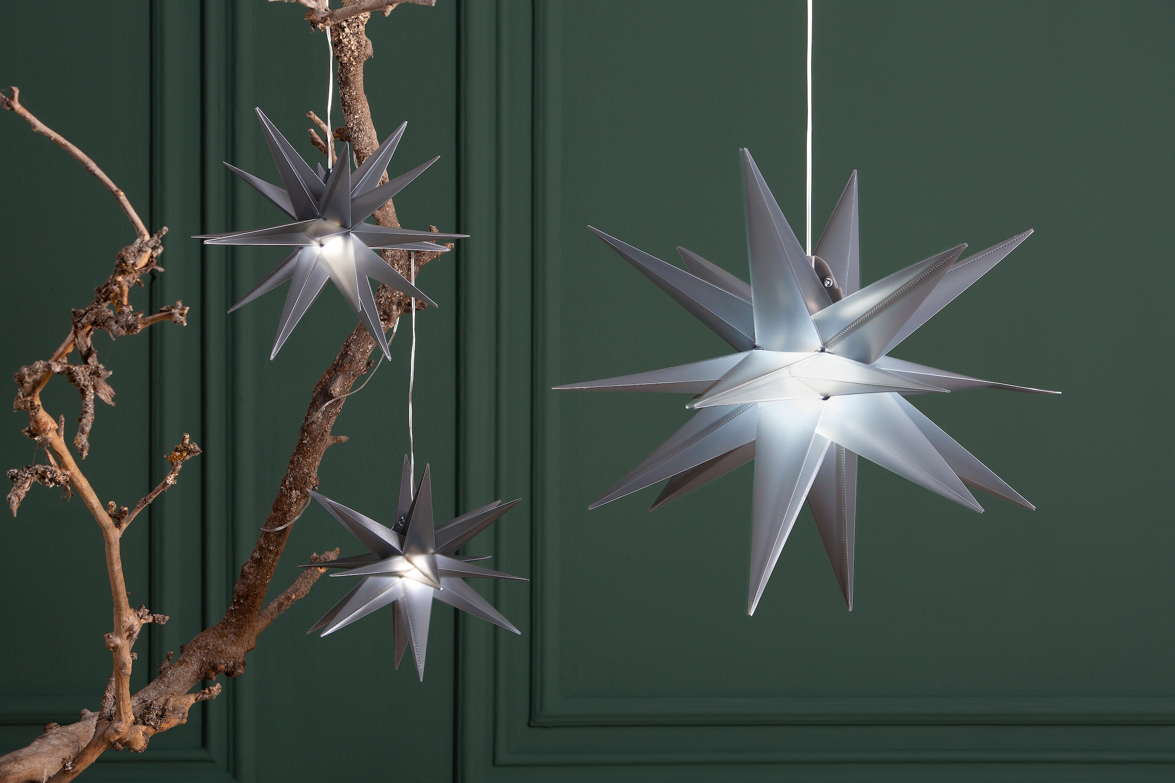 BONETTI LED Stern »Weihnachtsstern, 57 cm, inkl. Ø | 6 Timer, Stunden- Weihnachtsdeko BAUR aussen 3D-Optik«, bestellen
