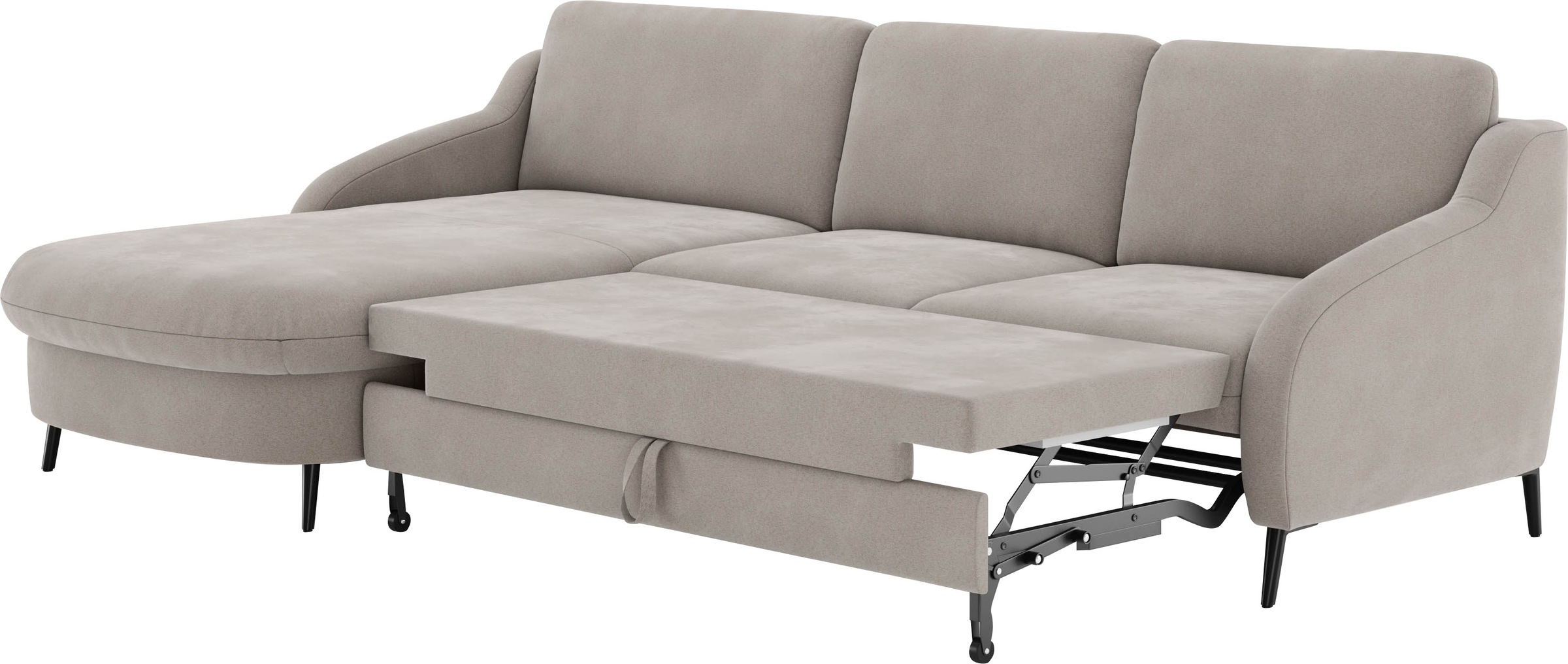 sit&more Ecksofa »Soul L-Form«, wahlweise mit Bettfunktion und Bettkasten oder Schubkasten