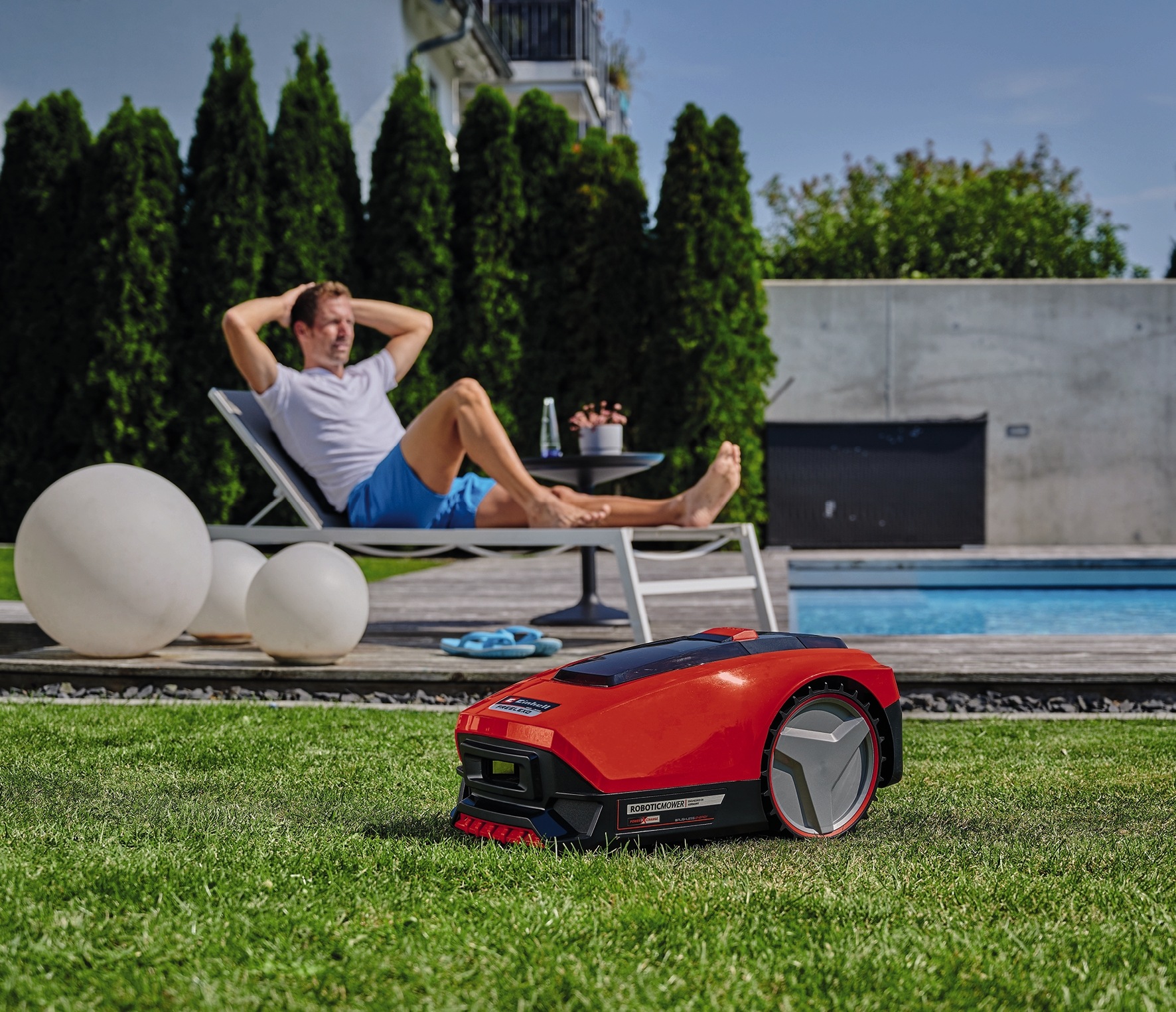 Einhell Rasenmähroboter »FREELEXO 550 Kit Mähroboter«, (Set), Schnittbreite 18 cm, Inkl. Akku und Ladestation, 6 tlg.
