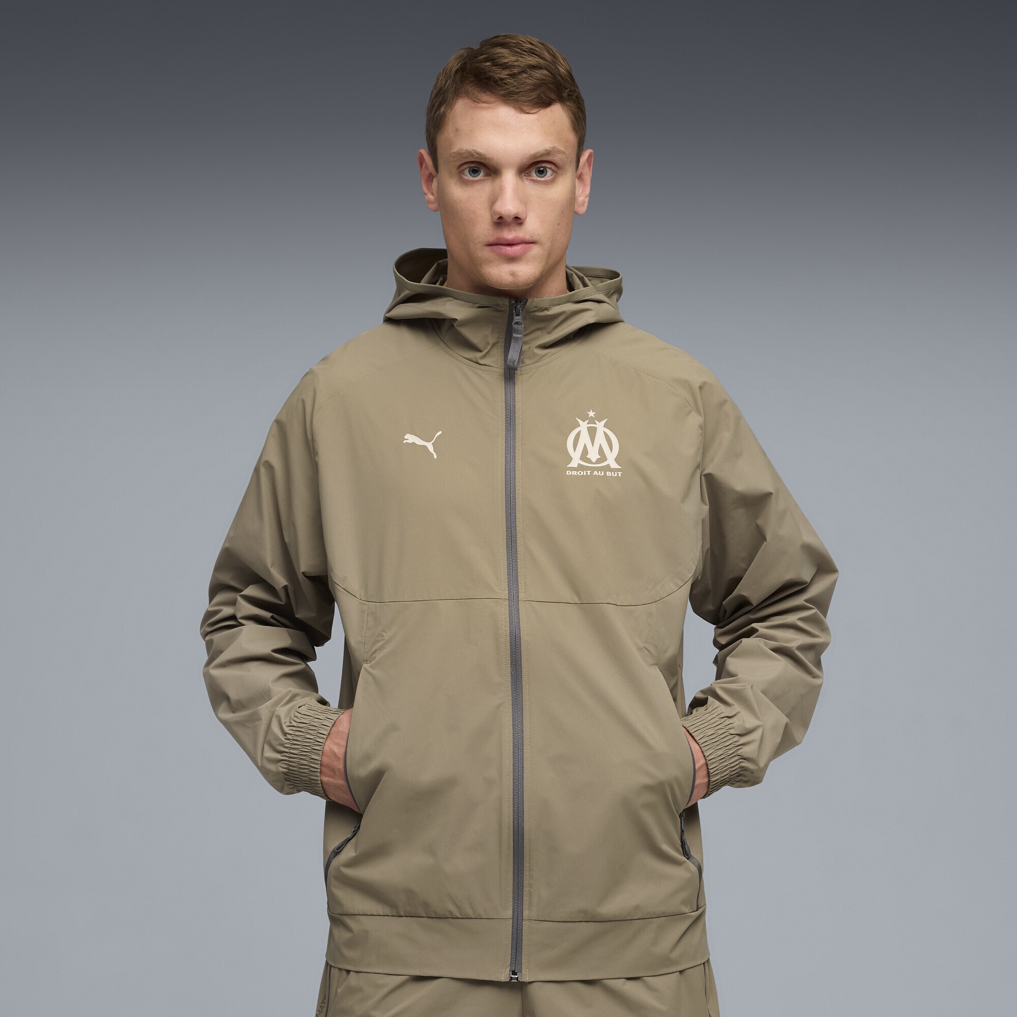 PUMA Trainingsjacke »Olympique de Marseille PUMATECH Gewebte Jacke Herren«