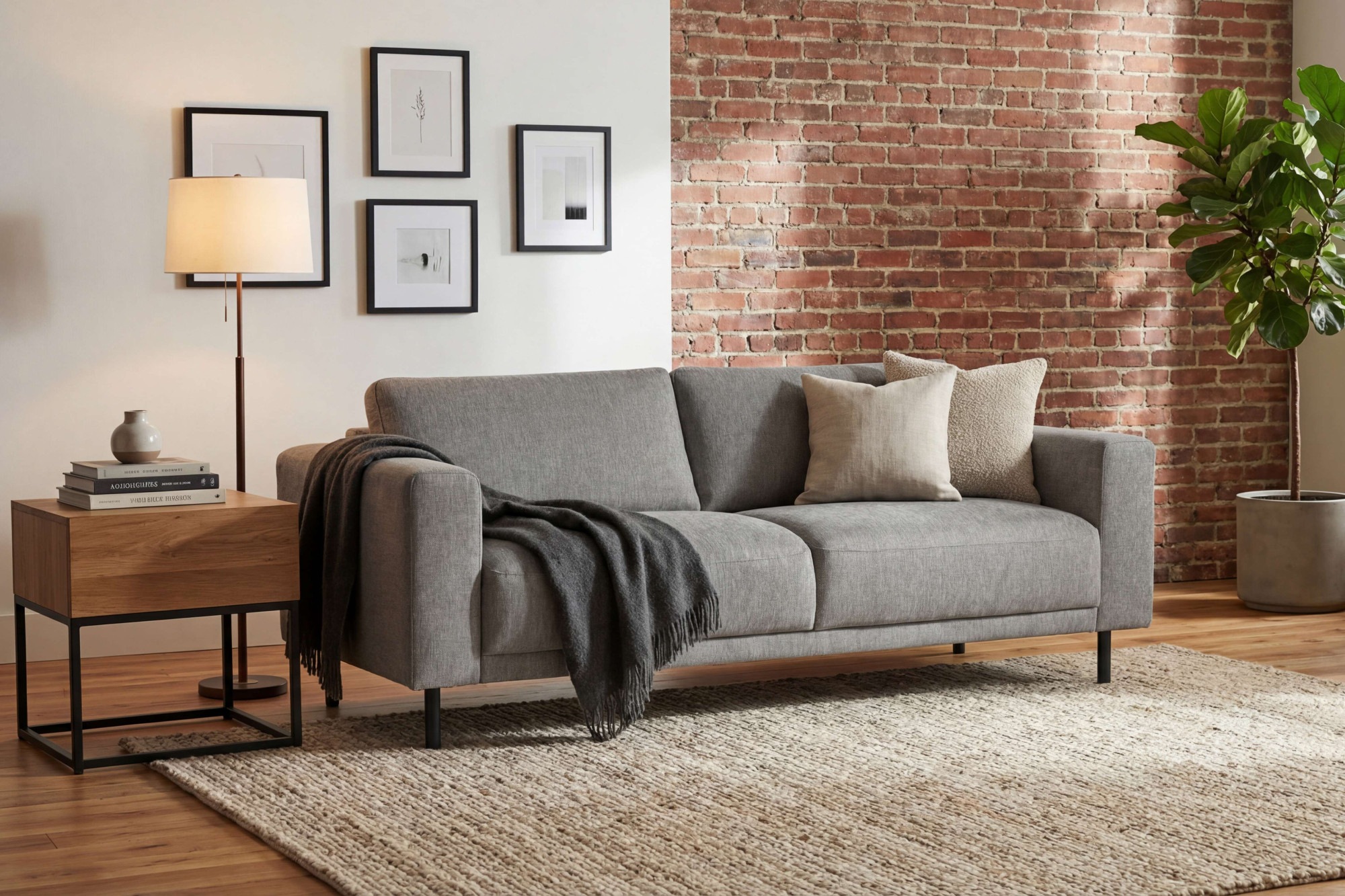 OTTO home 3-Sitzer "Sveeva, B.214 cm, schwarze Metallfüße" langlebiger Webstoff, mit Wellenunterfederung, viele Farben