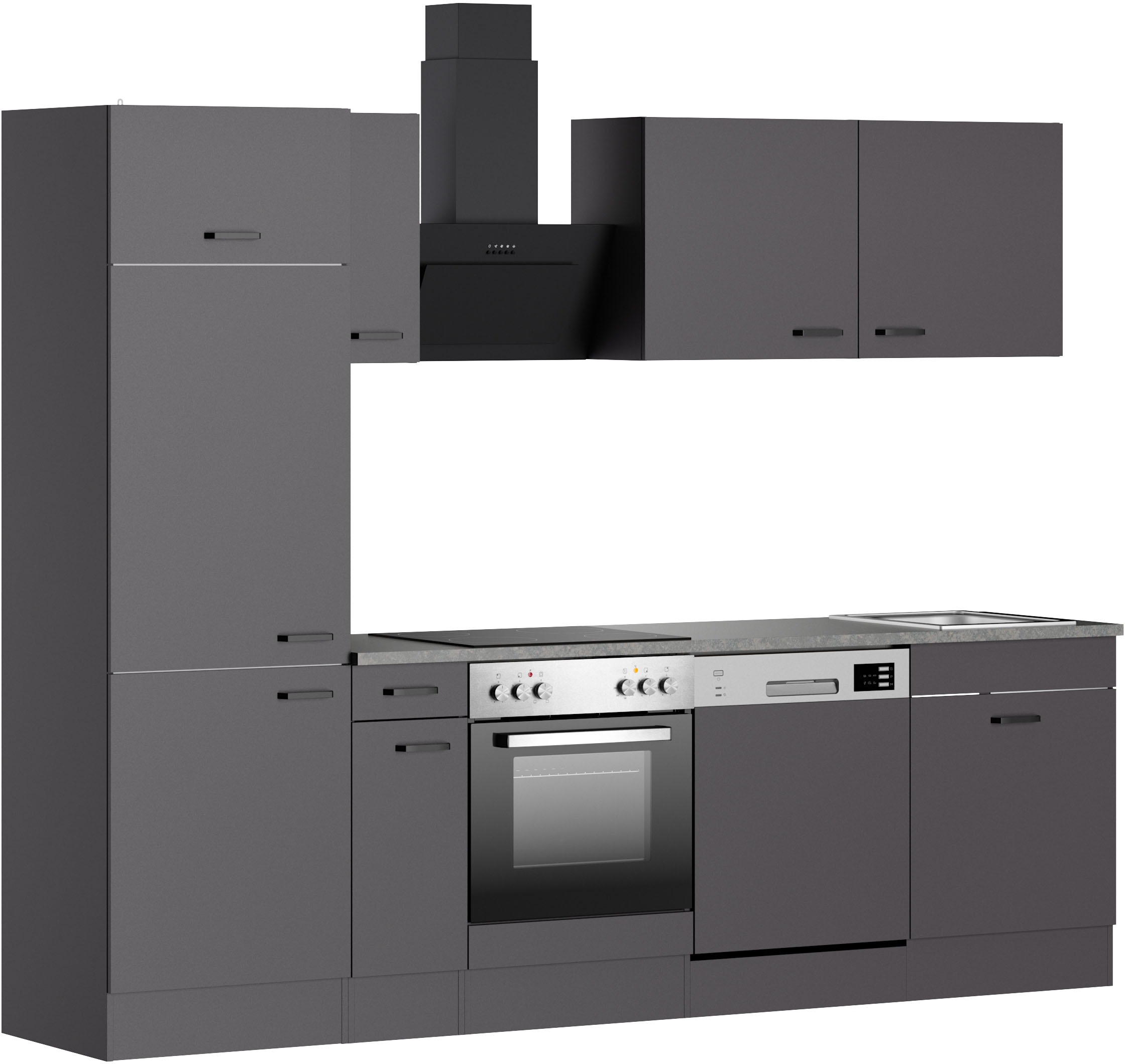 OPTIFIT Küchenzeile "OPTImulti" Breite 270 cm, wahlweise mit E-Geräten