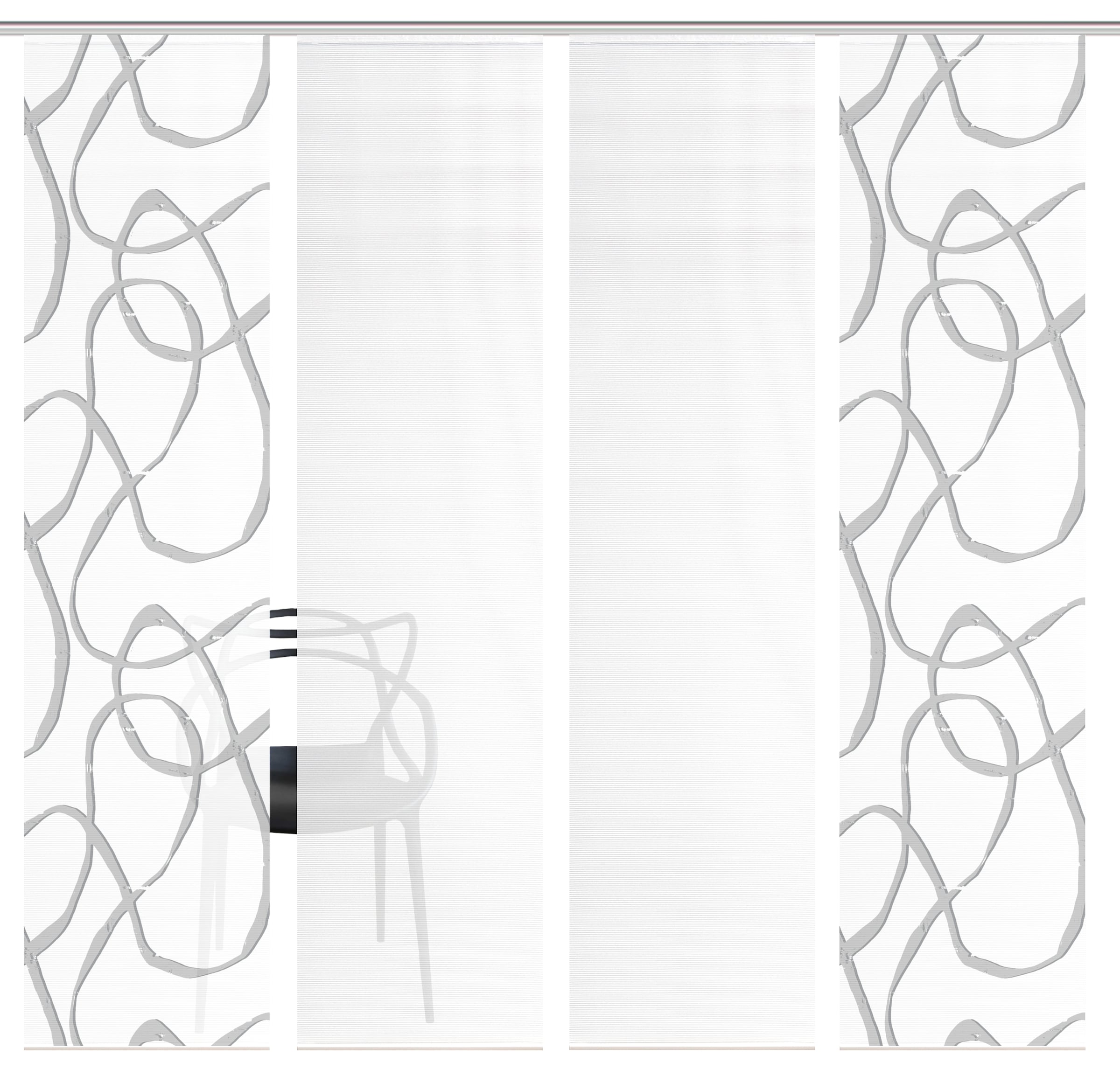 Vision S Schiebegardine »OPHELIA« Paneelwagen 4 Stk. tlg. Schiebevorhang,Bambusoptik,Digitaldruck,SET