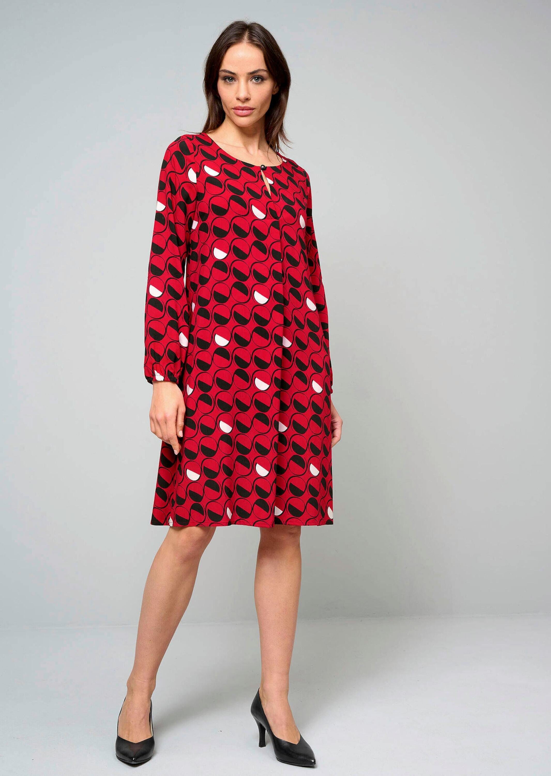 Alba Moda Druckkleid »Kleid Kleid mit grafischem Dessin«